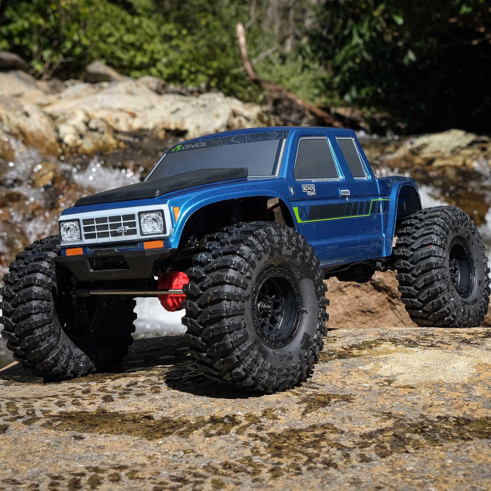 Axial 1/10 RC Truck SCX10 III Coyote 4X4 RTR (Battery and Charger Not Included) Brushed Rock Crawler, Blue, AXI-2036T2
