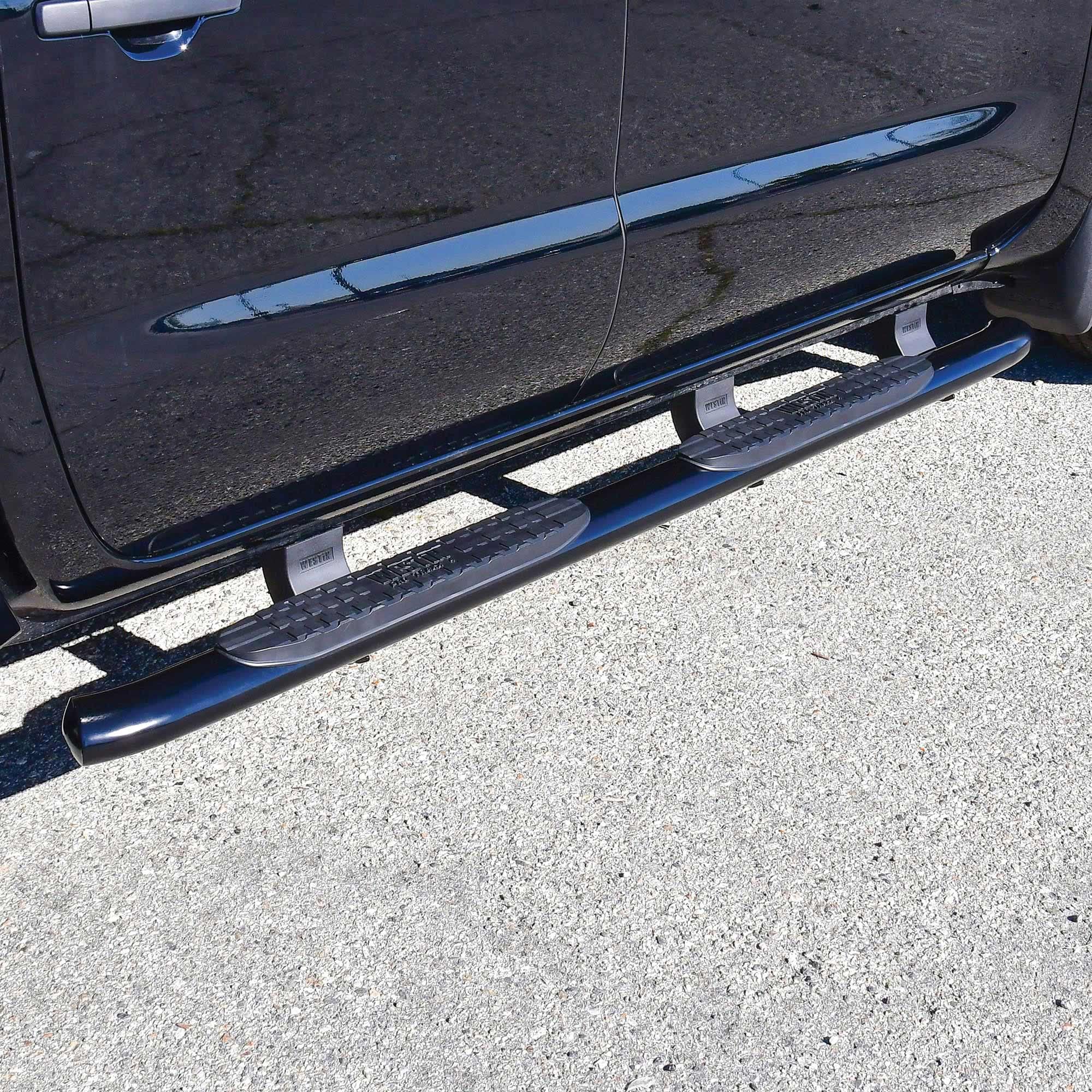Pro Traxx 4 Oval Nerf Step Bars Westin fits 2022-2023 Frontier Crew Cab Black 1 Pair