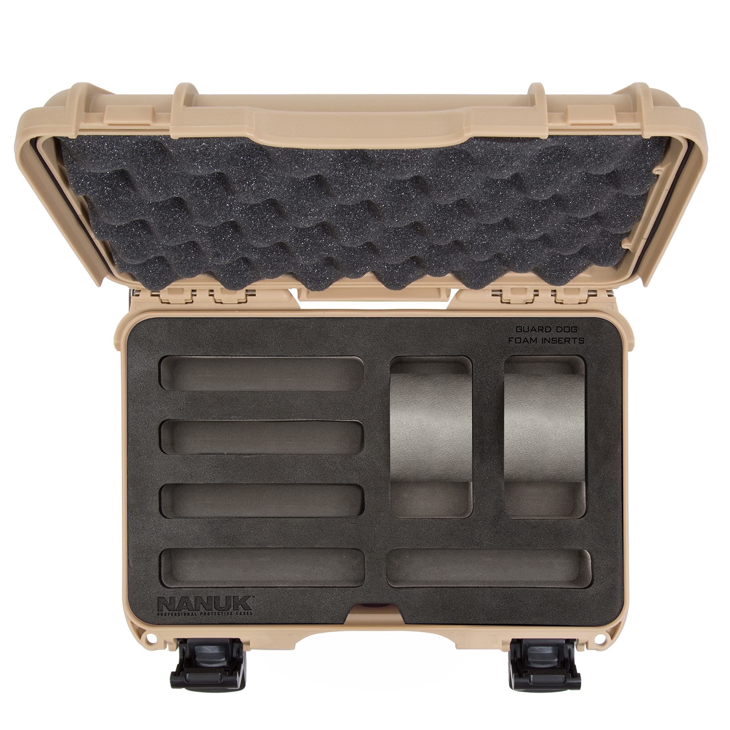 Case Nanuk w/Foam Insert for 2 Watches and 5 Knives - Tan 909-2WT5KNI0