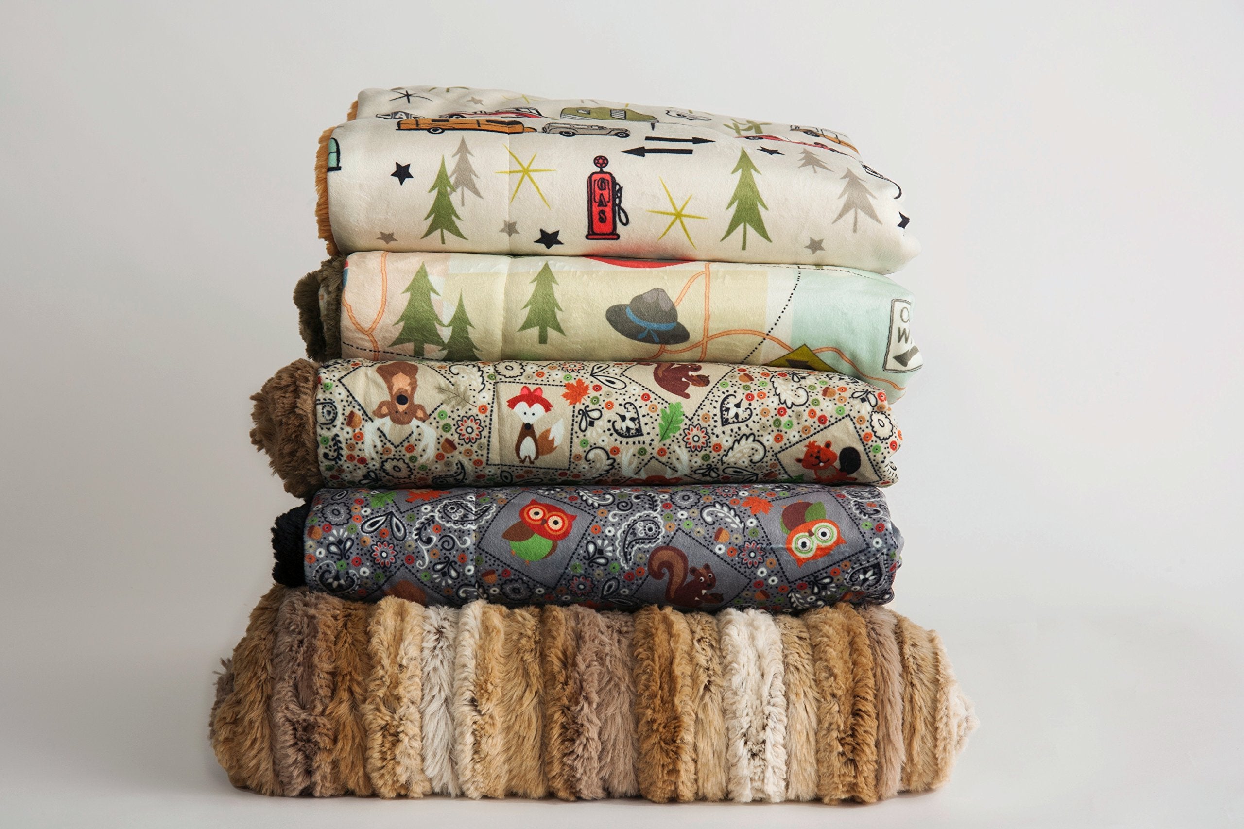 Camp Casual 50"x60" The Throw - Cozy Critters CC-005CCT Tan (Reverse Mocha),1 Pack