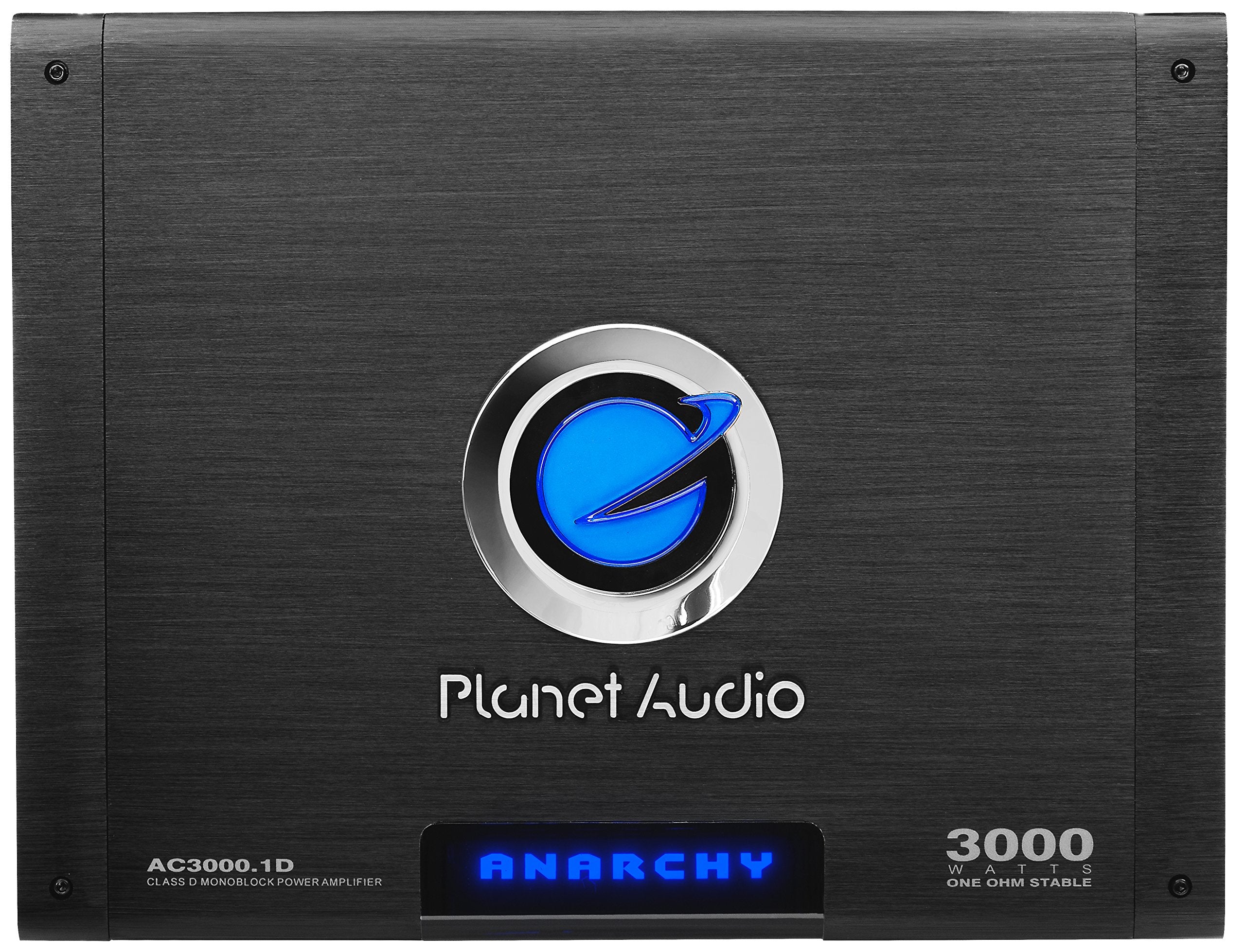 Planet Audio Class D AC3000.1D Monoblock Car Amplifier - 3000 High Output, 1 Ohm, Low Level Inputs, Low Pass Crossover, Hook Up to Subwoofer for Bass