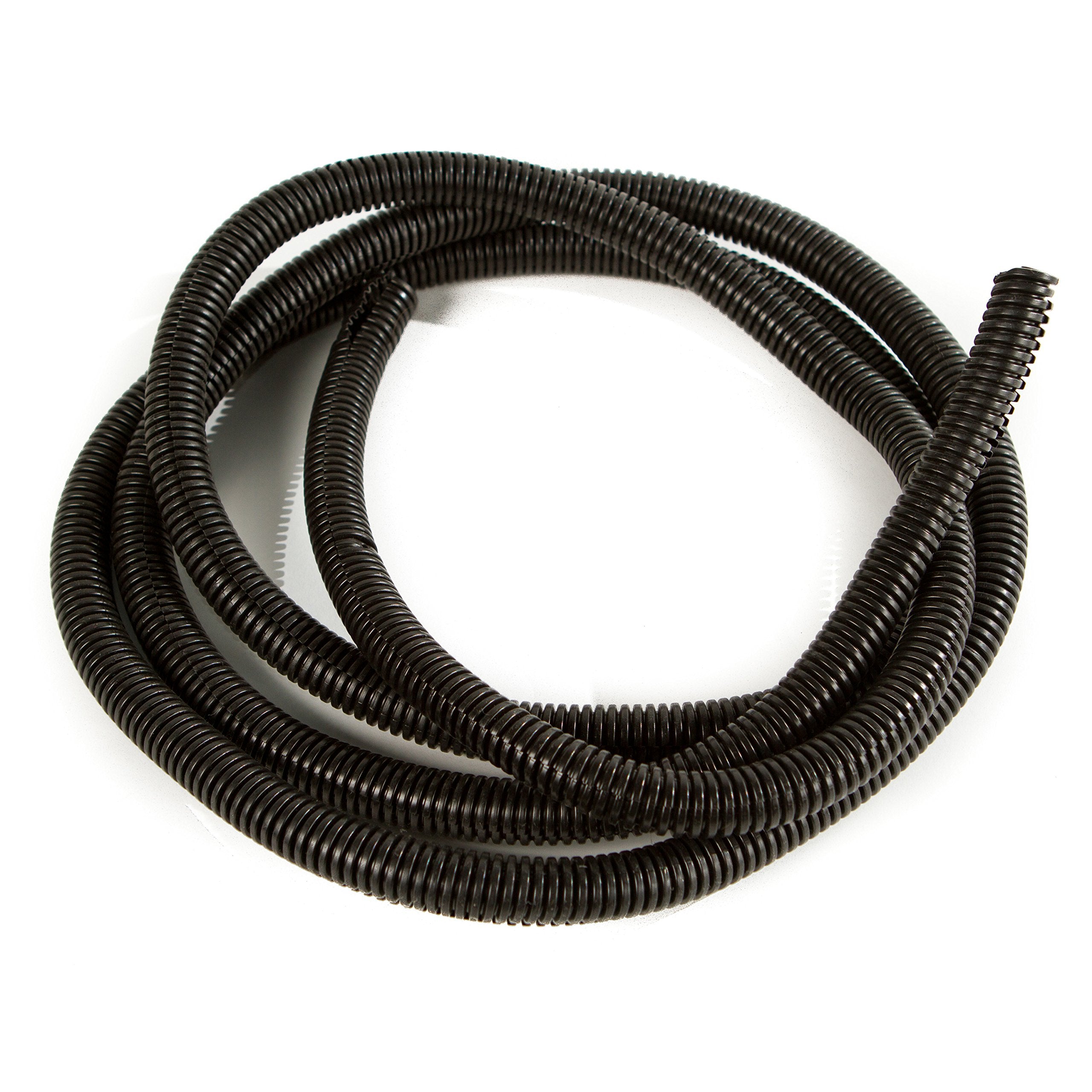27031 American Terminal Black Split-Loom Cable Tubing, 100' (.38")