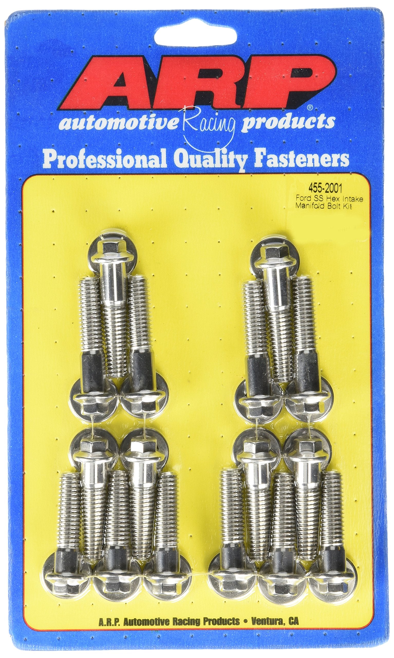 ARP 6-Point Stainless Steel Intake Bolt Kit 455-2001 for Big Block Ford