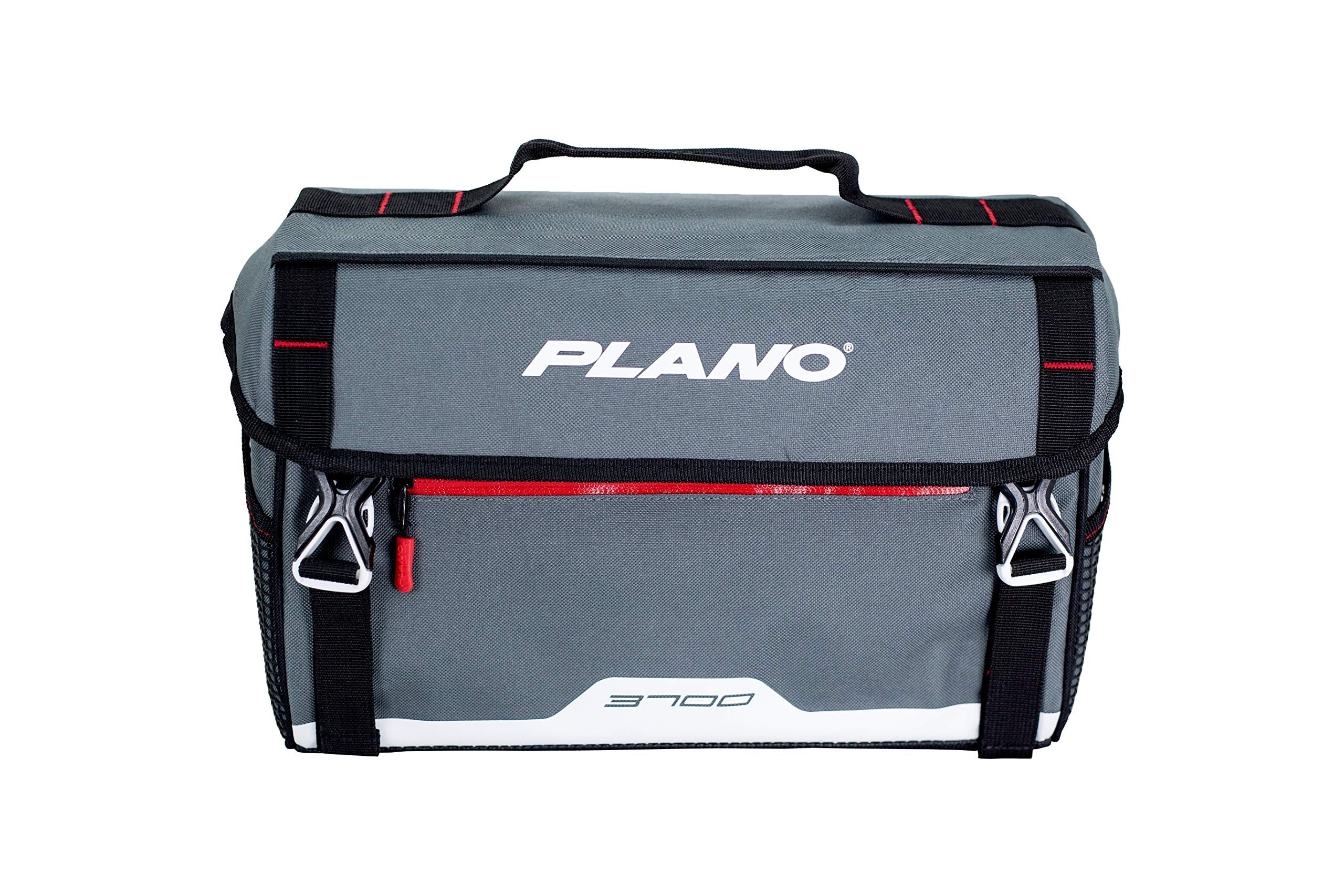 3700 Plano Weekend Series Softsider Tackle Bag, Gray Fabric, Includes 2 3700 Stowaway Utility Tackle Boxes, Soft Fishing Tackle Storage Bag, Water-Resistant