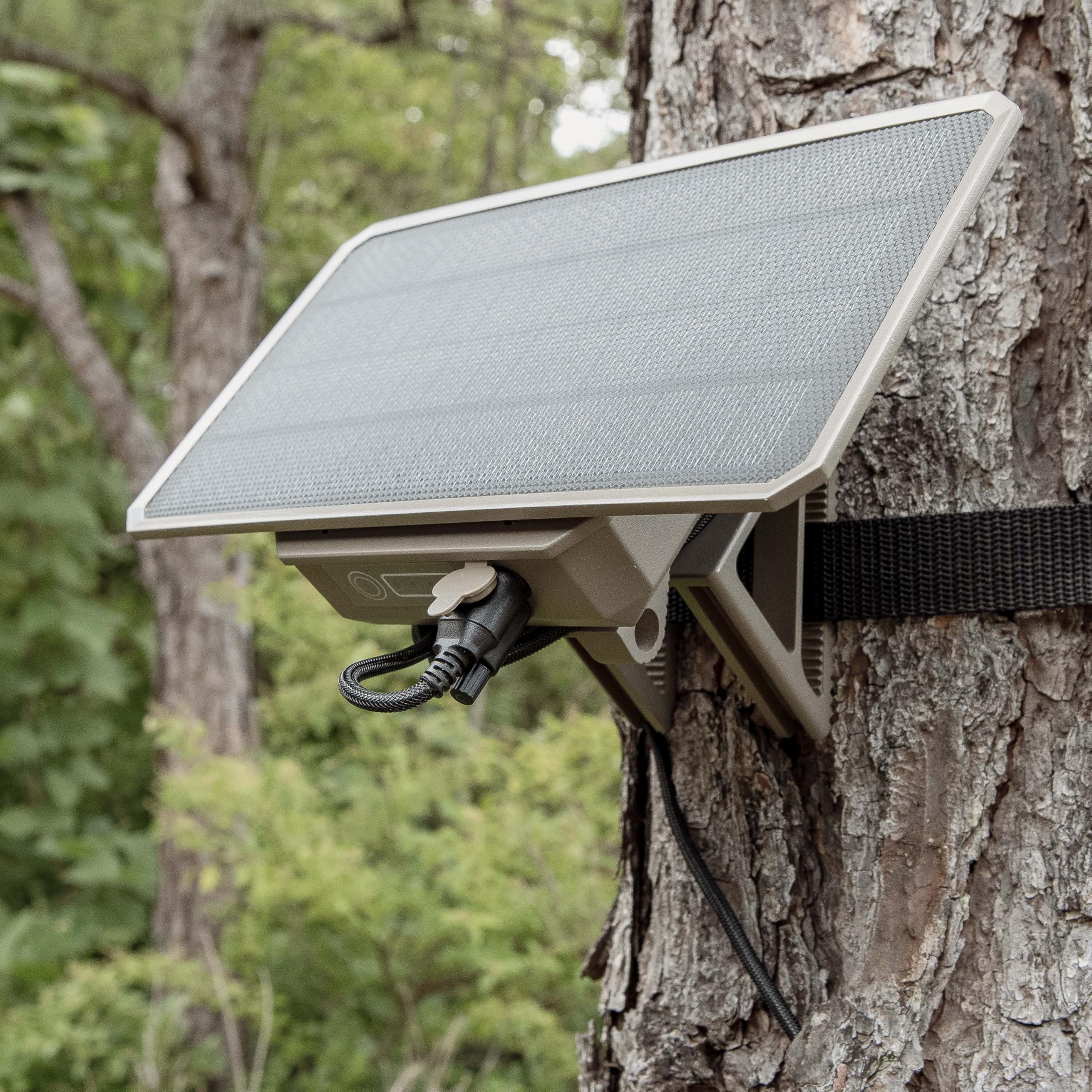 Moultrie - Power Pack Solar Panel - 3.4W - Gen 2 Solar Panel with Battery for Trail Cameras and Deer Feeders - 7.2v, 3350mAh