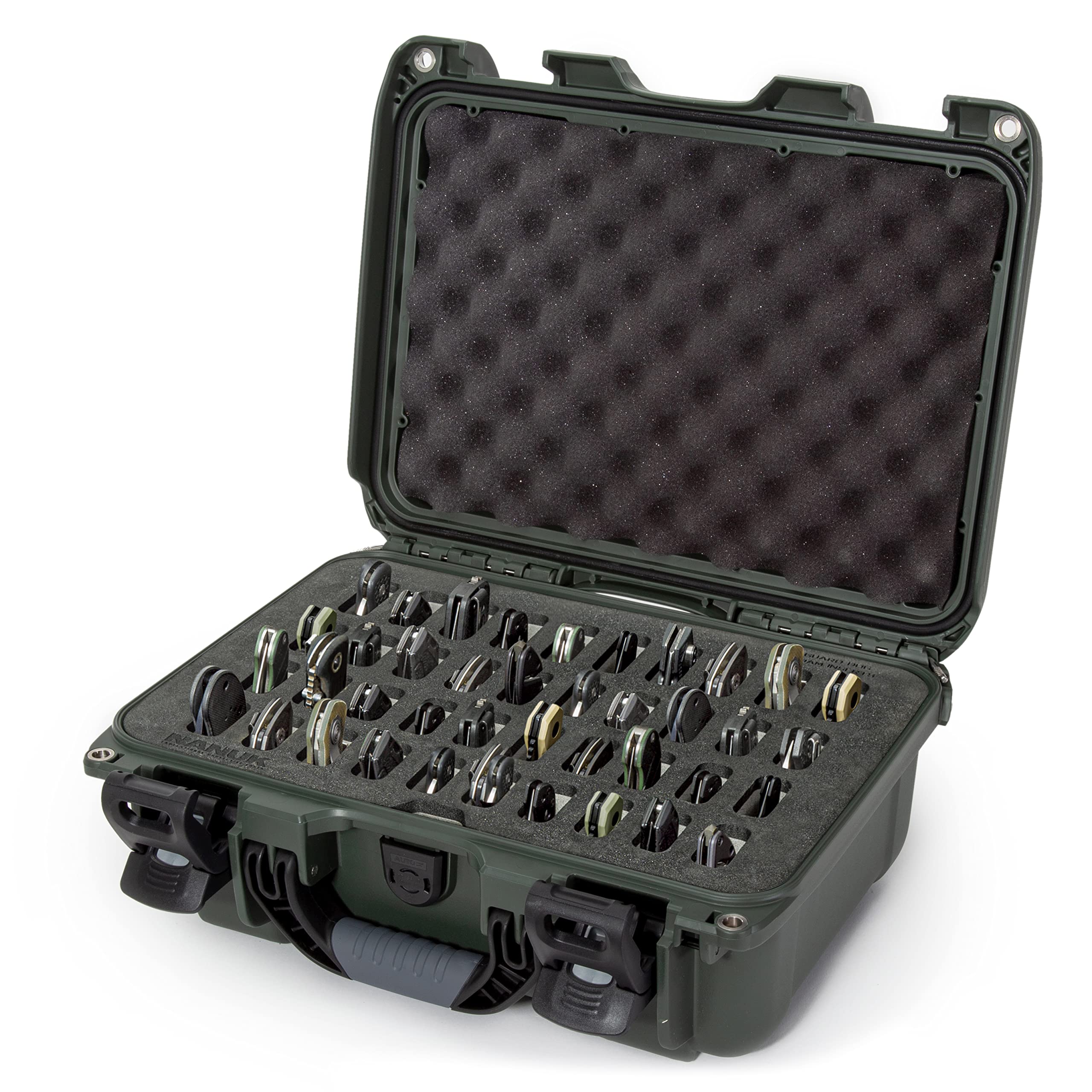 Olive Nanuk Case w/Foam Insert for 40 Knives 915-40KNI6