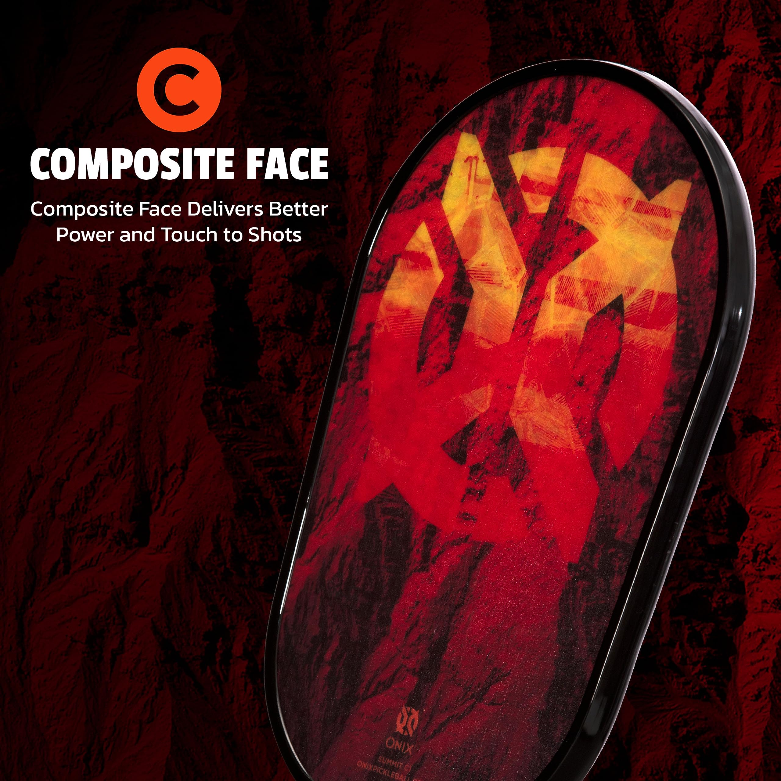 C1 ONIX Summit Composite Face Medium Weight Long Reach Pickleball Paddle