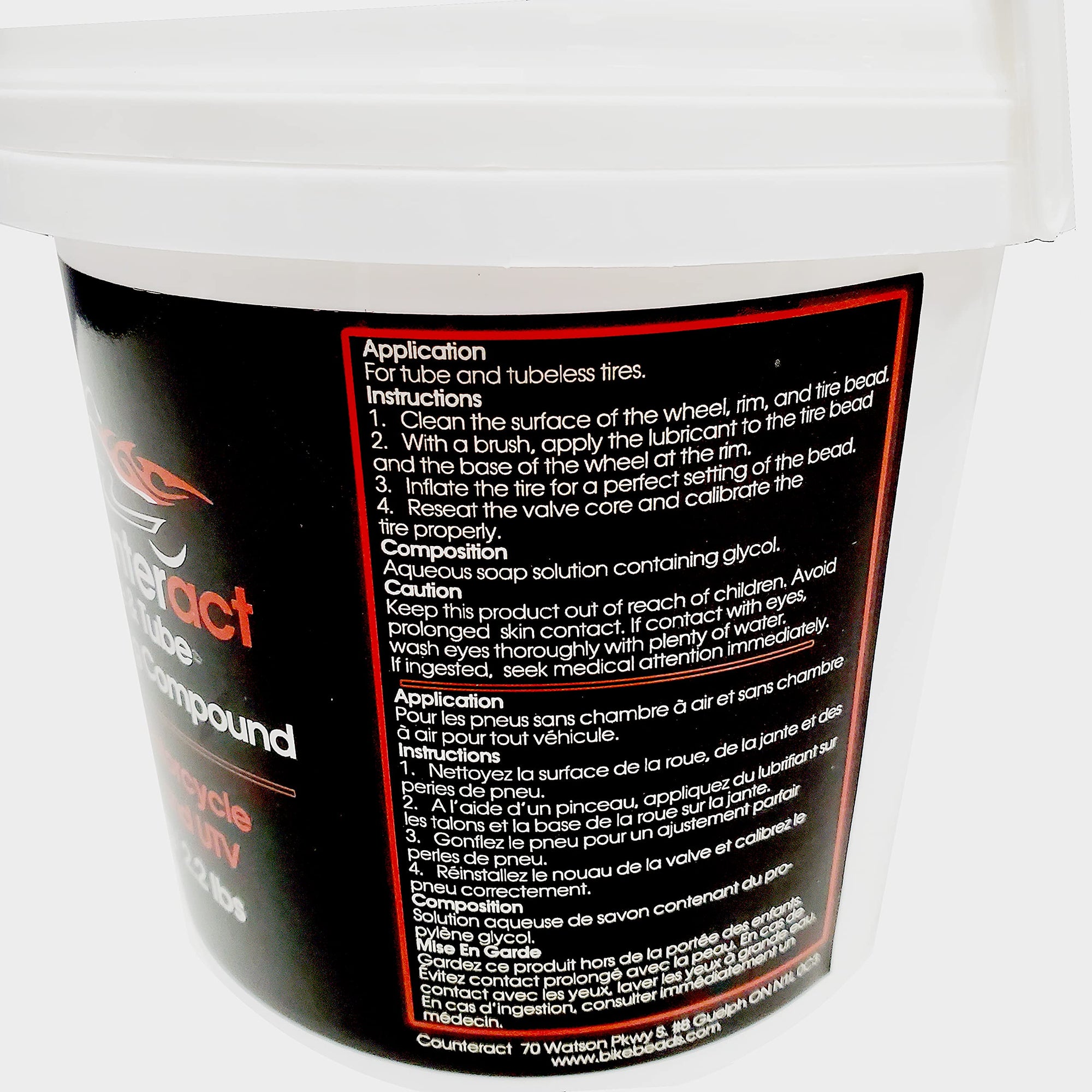 Motorcycle Tire Mounting Paste Counteract 2lb