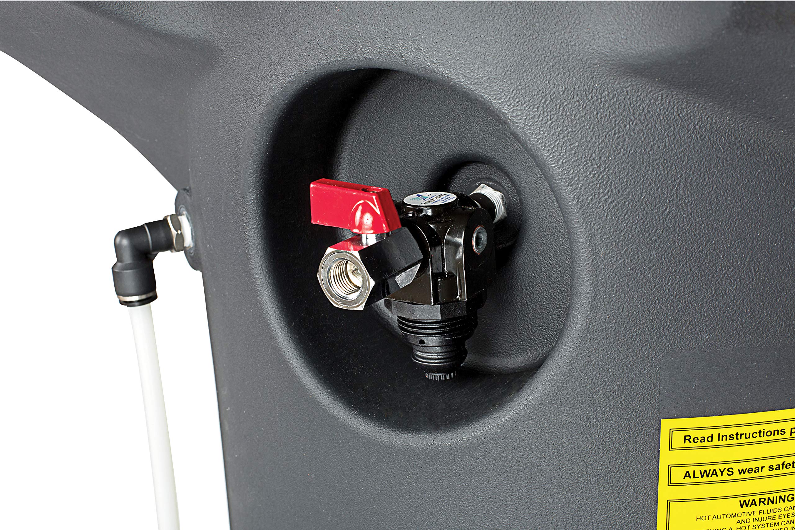 JDI-27DC JohnDow Industries 27 Self-Evacuating Portable Oil Drain, 16 inch Diameter Centered Funnel, Adjustable Funnel Height of 45 in. to 70 in. with Molded in Tool Tray for Oil Filters and Tools