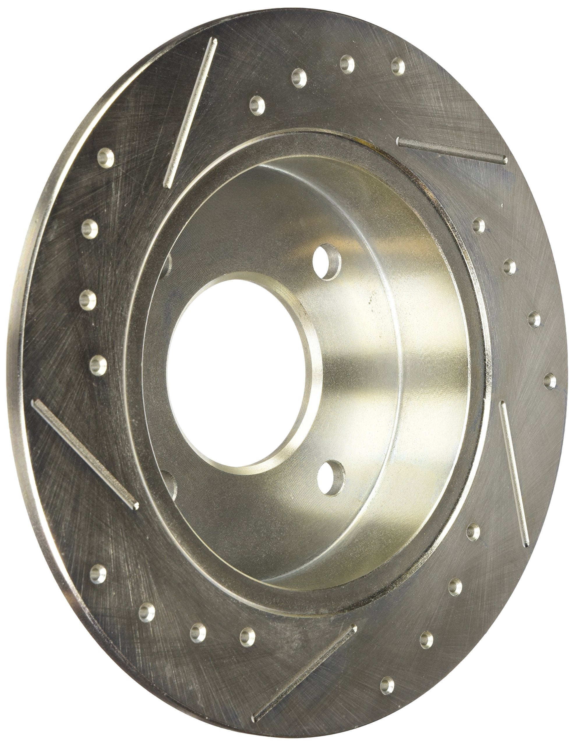 Power Stop Rear JBR504XPR Drilled & Slotted Evolution Rotor Pair For Nissan 240SX 1989-1998 [Model Specific]