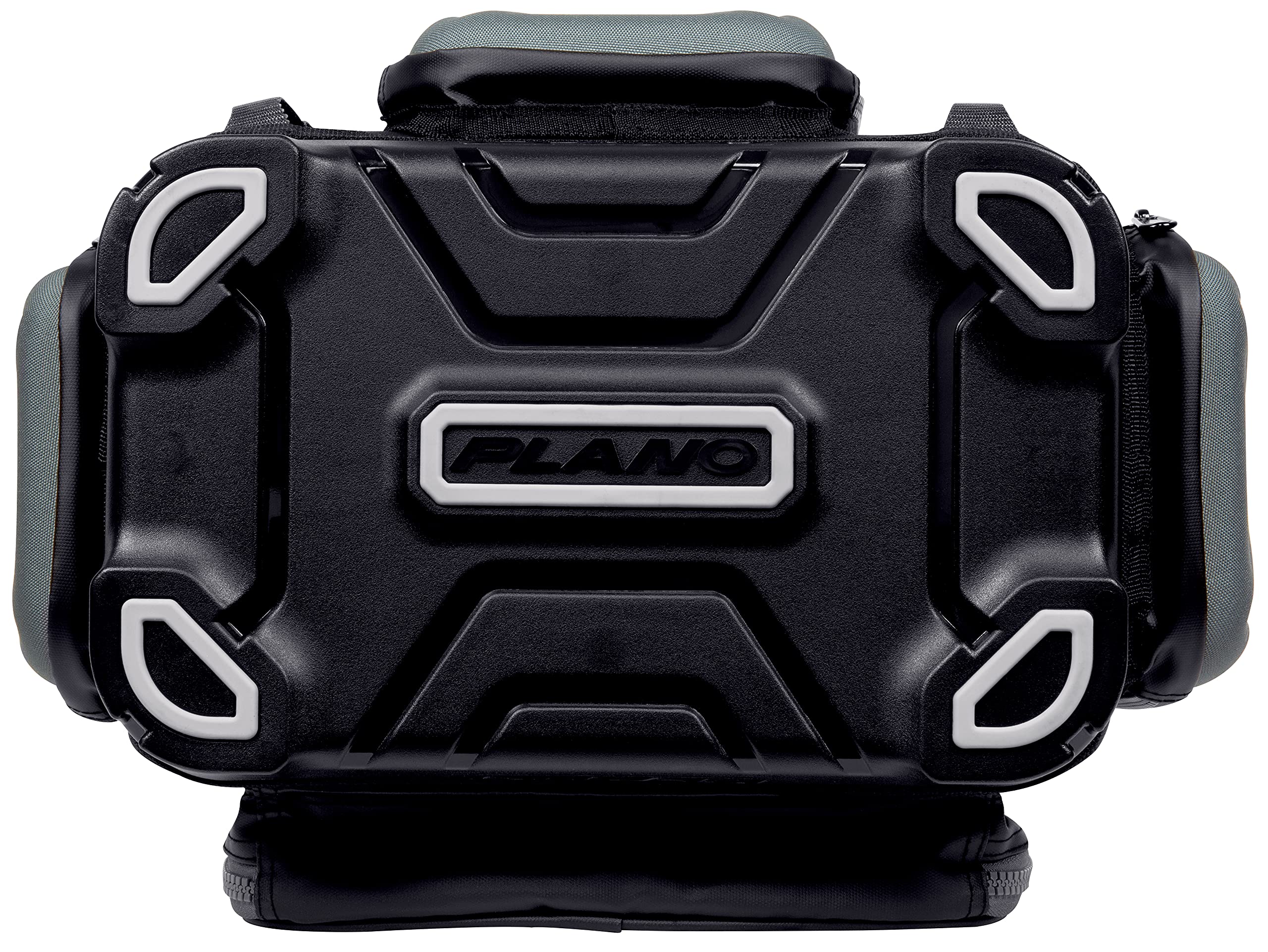 Plano 3600 KVD Signature Series Tackle Bag, Black with Red Stitching, Includes 3 Stowaway Utility Boxes, Customizable Fishing Storage, Water-Resistant TPE Coated Fabric