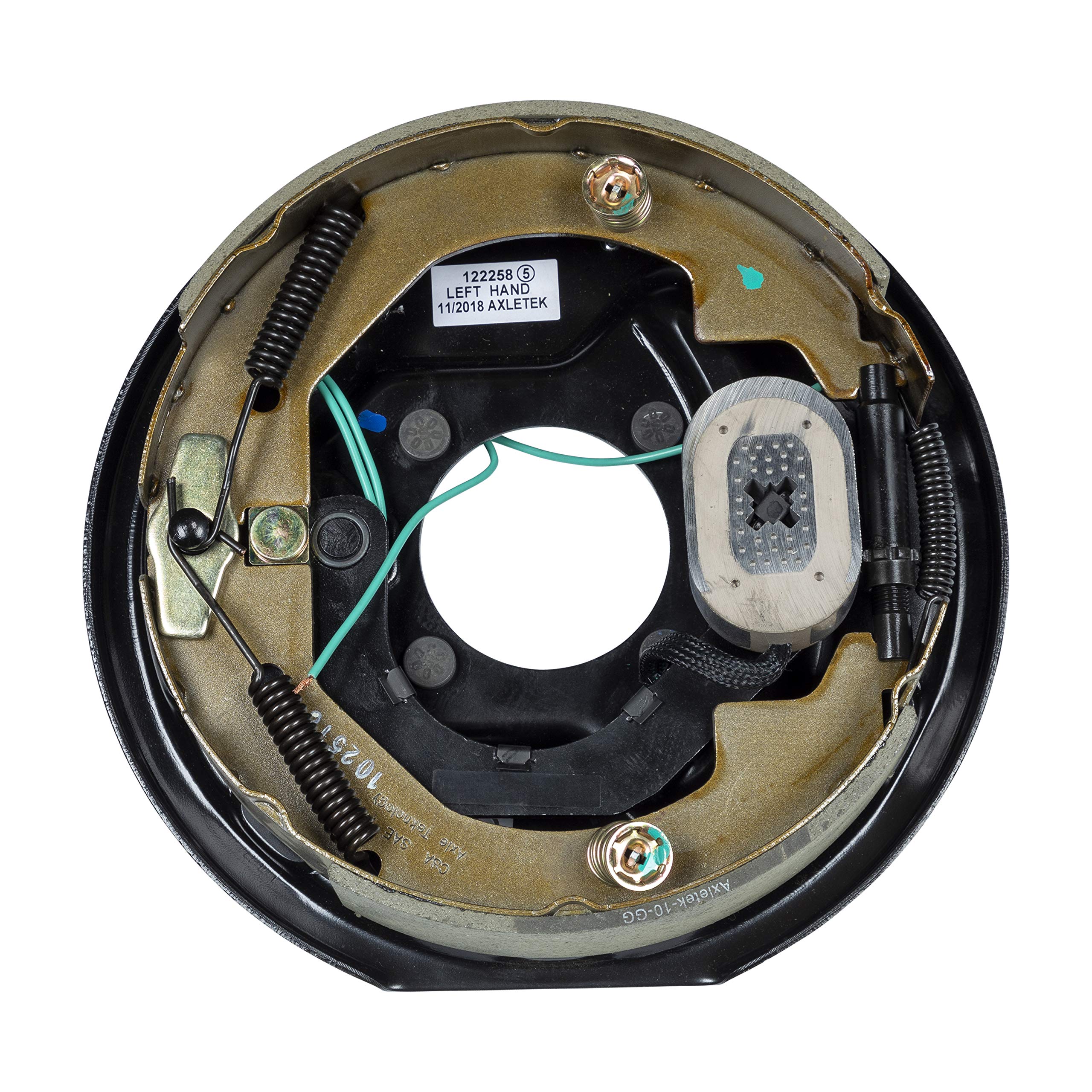 Electric Brake Assembly Replacement for RVs, Left Side, 10" x 2.25"; 3,500 lbs.