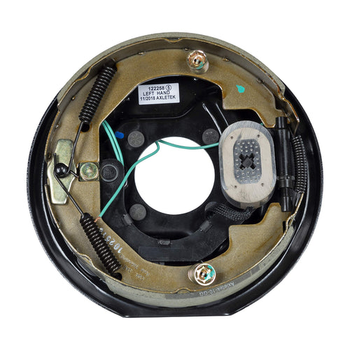 Electric Brake Assembly Replacement for RVs, Left Side, 10" x 2.25"; 3,500 lbs.