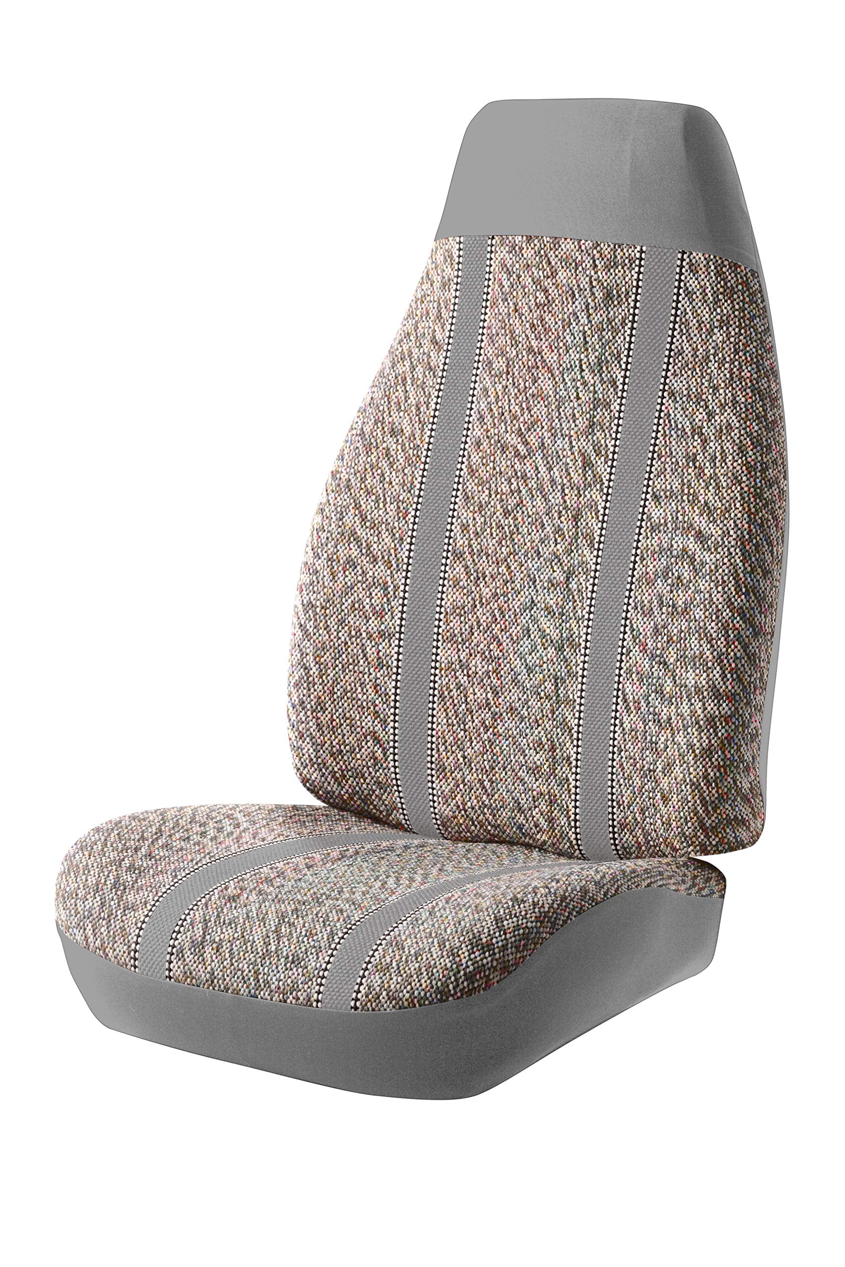Fia GRAY TR48 Custom Fit Front Seat Cover Split Seat 40/20/40 - Saddle Blanket, (Gray)