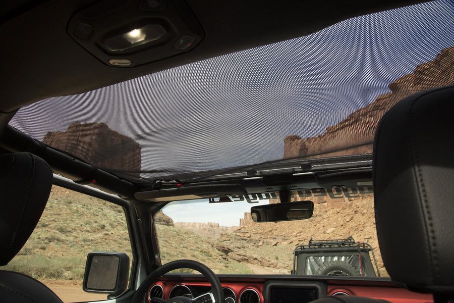 Eclipse Sun Shade Rugged Ridge 13579.73, Black, Hard Top; 18-Current Wrangler (4Dr) / 2121 Gladiator