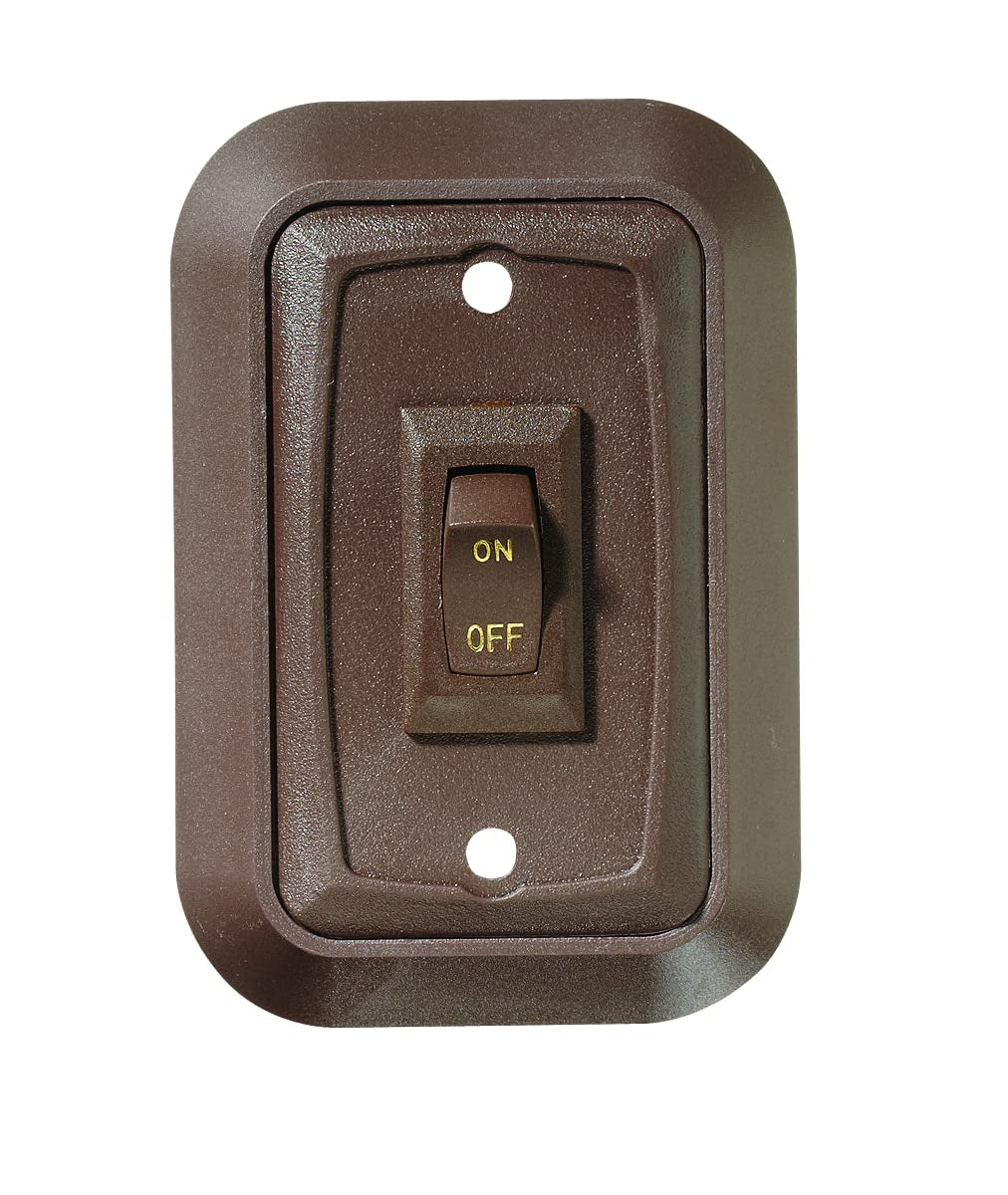 Wall Plate Switch RV Designer Collection S651 Single On/Off, 3.53 inches x 2.39 inches