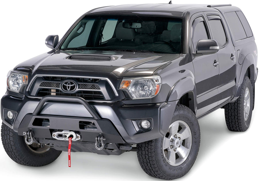 Semi-Hidden WARN 102874 Fixed Winch Mount with Low-Profile Grill Guard Tube, Fits: Toyota Tacoma Gen 2.5 (2012-2015)