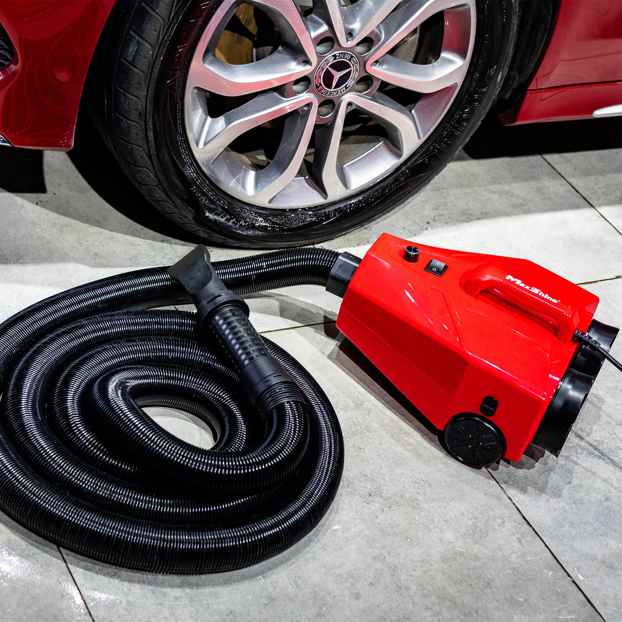 Maxshine Touchless Double Motor Car Dryer – Powerful Twin Motors for Scratch-Free, Streak-Free Auto Drying, Prevents Water Spots & Corrosion