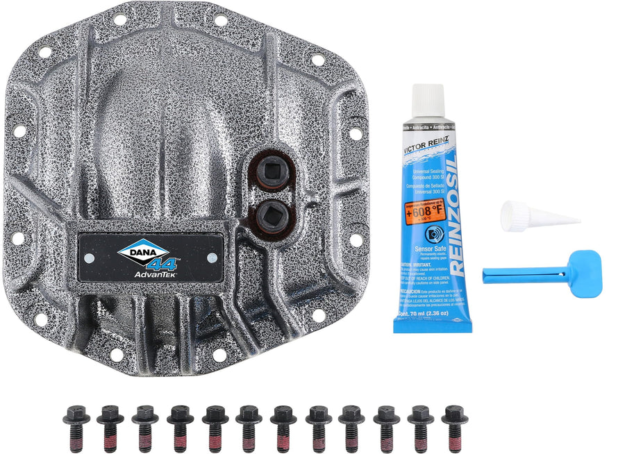 Spicer Nodular Iron 10044799 Front Dana 44 and AdvanTEK Differential Cover Compatible with Select Wrangler JL - Gray