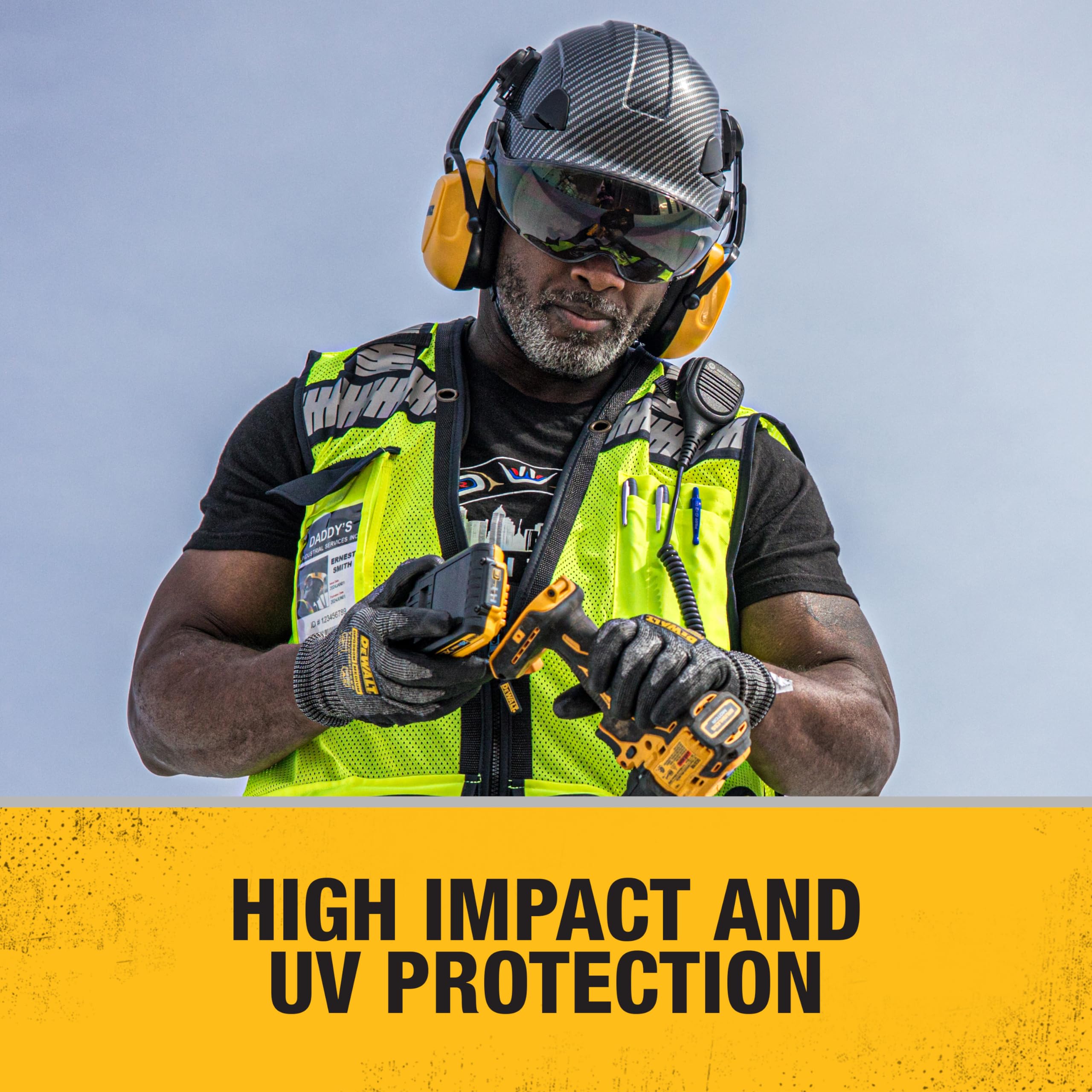 DEWALT Visor DPG22-SH with Premium Anti-fog+ Smoke Lens Designed to Fit DPG22 Type II Helmet