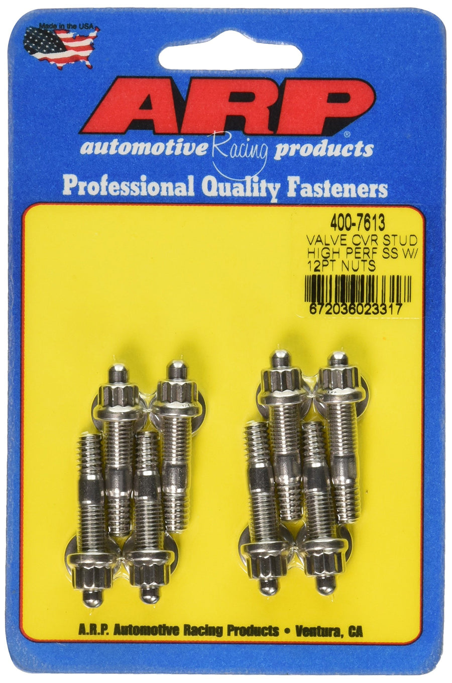 12-Point ARP Stainless Steel Valve Cover Stud Kit - 8 Piece 400-7613
