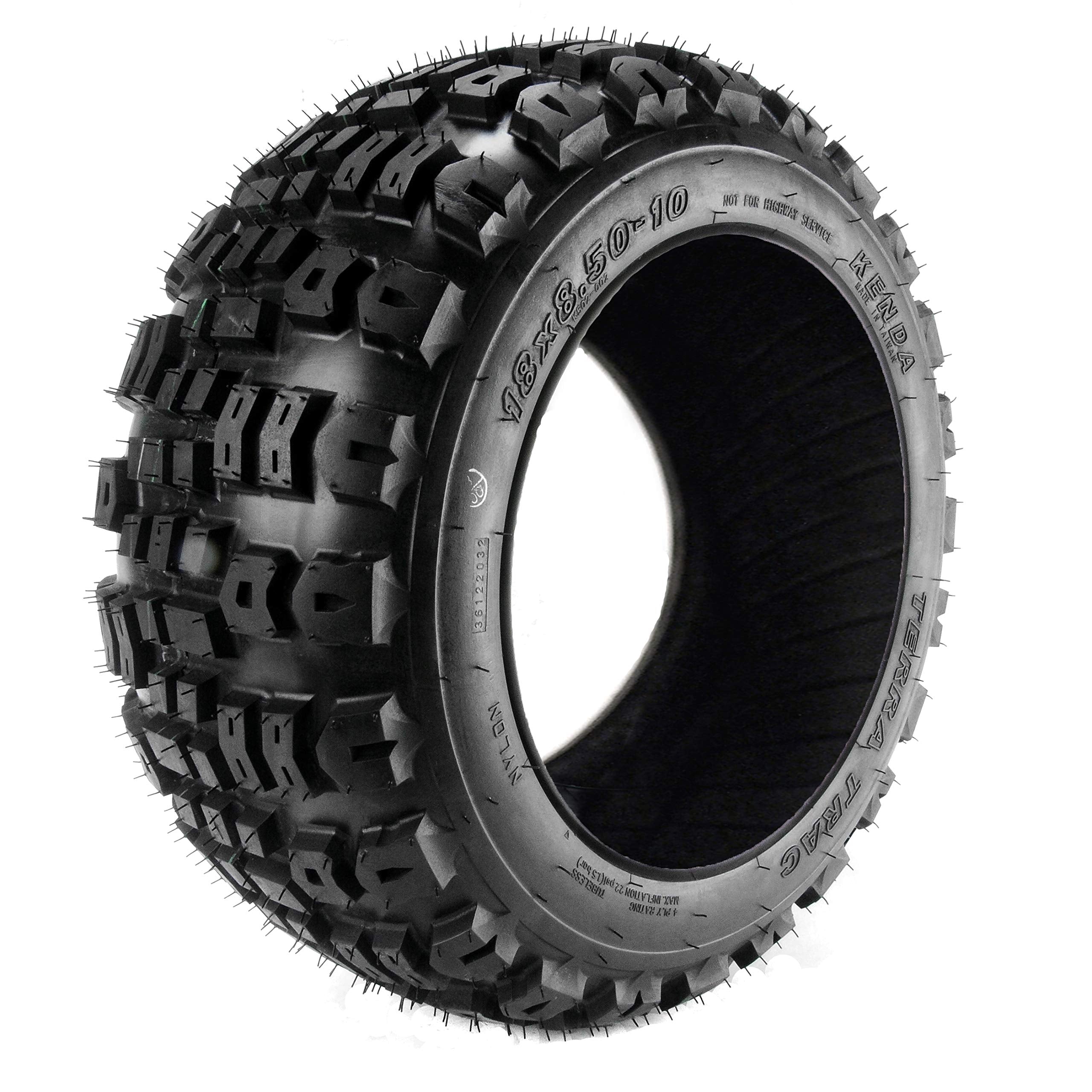 K502 Kenda 8510-4KTT-I Terra Trac Lawn & Garden/Turf Tire, Black