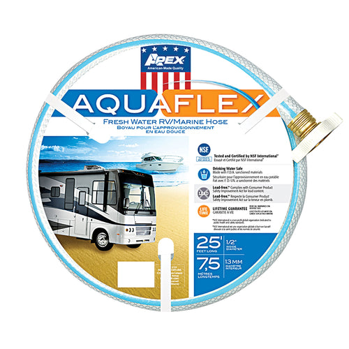 AquaFlex 7503-25 Teknor Apex RV/Marine Hose - 1/2" x 25'