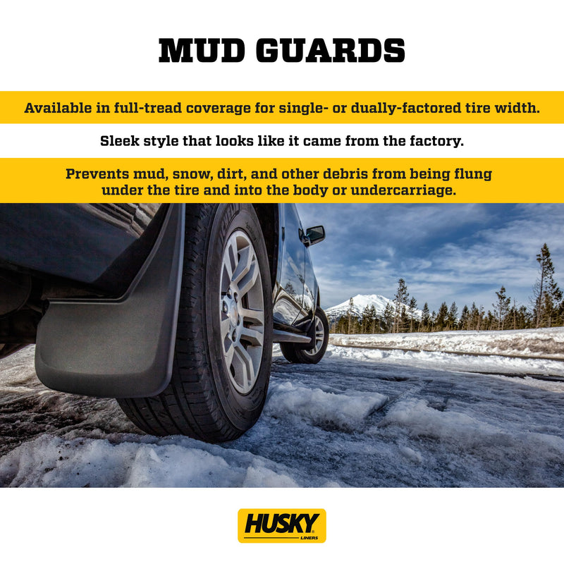 Rear Mud Guards - Husky Liners | 2017 - 2020 Ford F-150 Raptor, Rear Set - Black, 2 Pc. | 59491