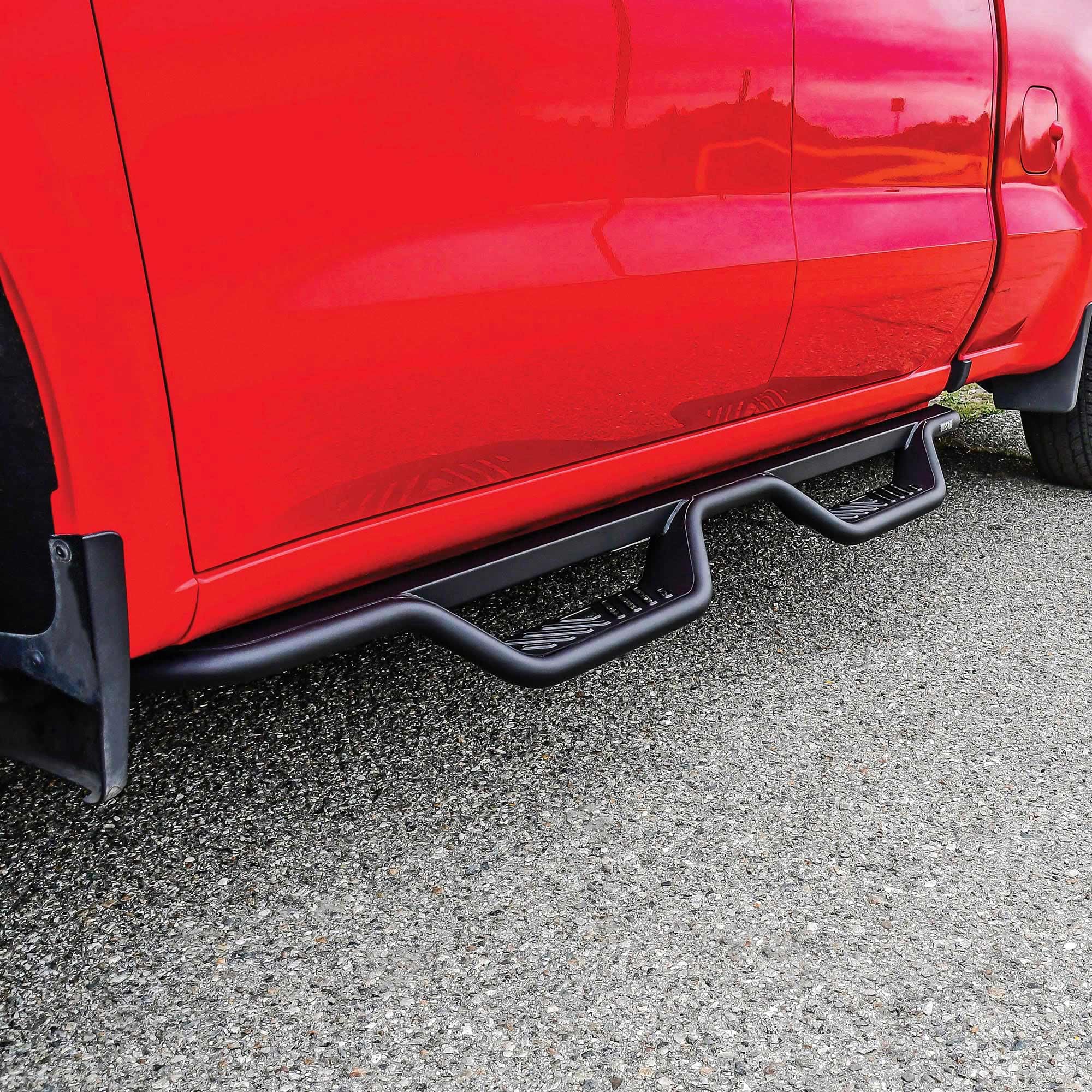Outlaw Westin 20-13715 Drop Nerf Step Bars fits 2014-2018 Chevrolet Silverado/Sierra 1500 Double Cab (Rocker Mount); 2019 Silverado LD; 2019 Sierra 1500 Limited