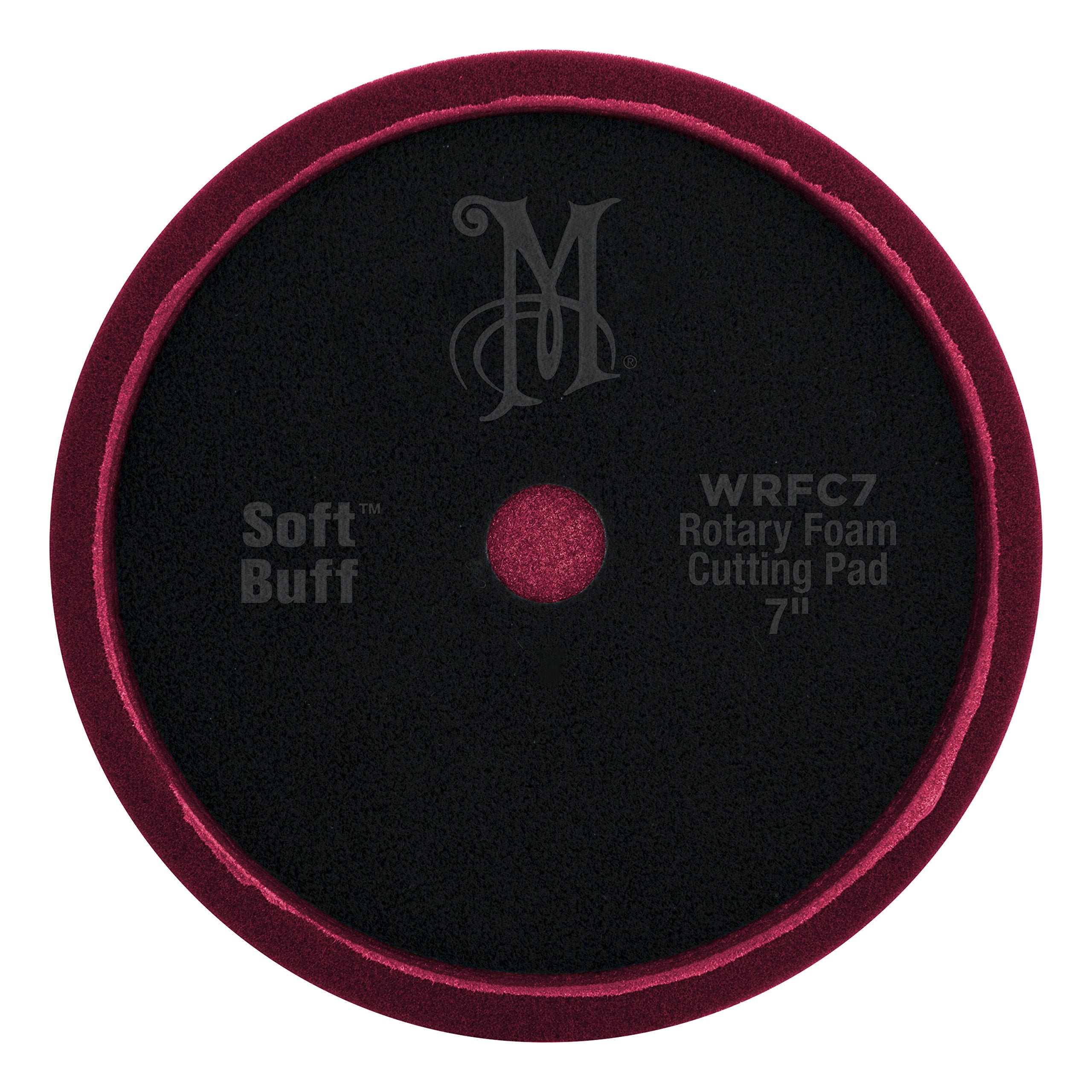 7" Meguiar's Soft Buff Rotary Foam Cutting Pad WRFC7 - Professional Paint Correction for Removing Heavy Defects - Heavy Cut Pad for Use with a Rotary Buffer, 1 Count