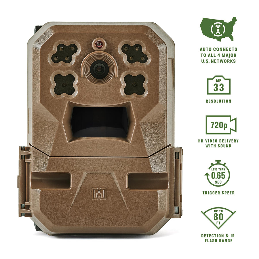 Moultrie Cellular Trail Camera Edge - Nationwide 4G LTE - HD Video-Audio - Built in Memory - Cloud Storage