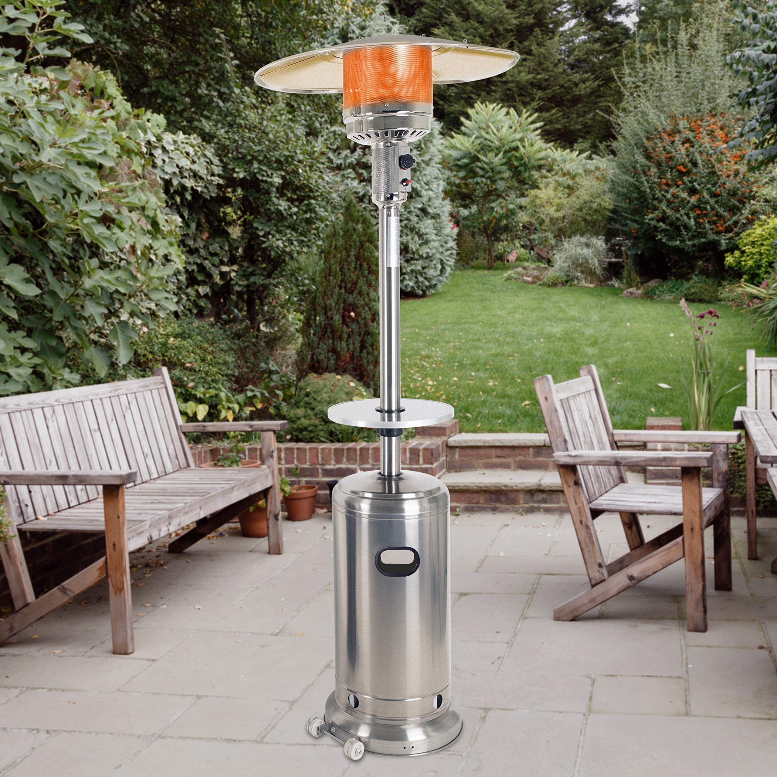 Dyna-Glo Stainless Steel DGPH902ATSS Patio Heater Table, Silver