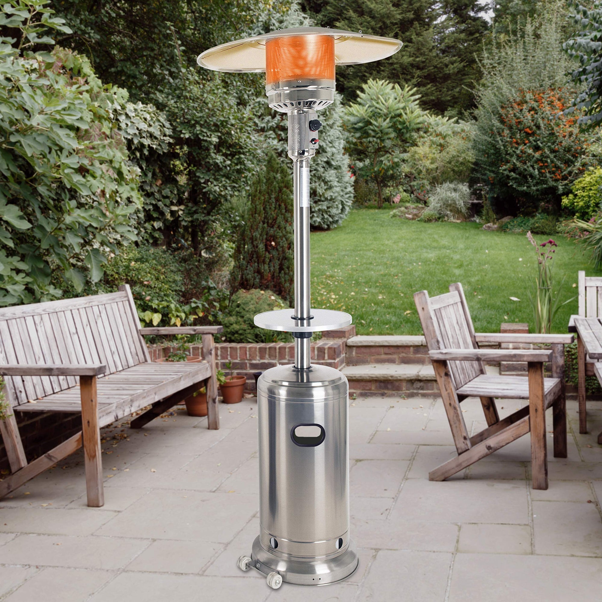 Dyna-Glo Stainless Steel DGPH902ATSS Patio Heater Table, Silver