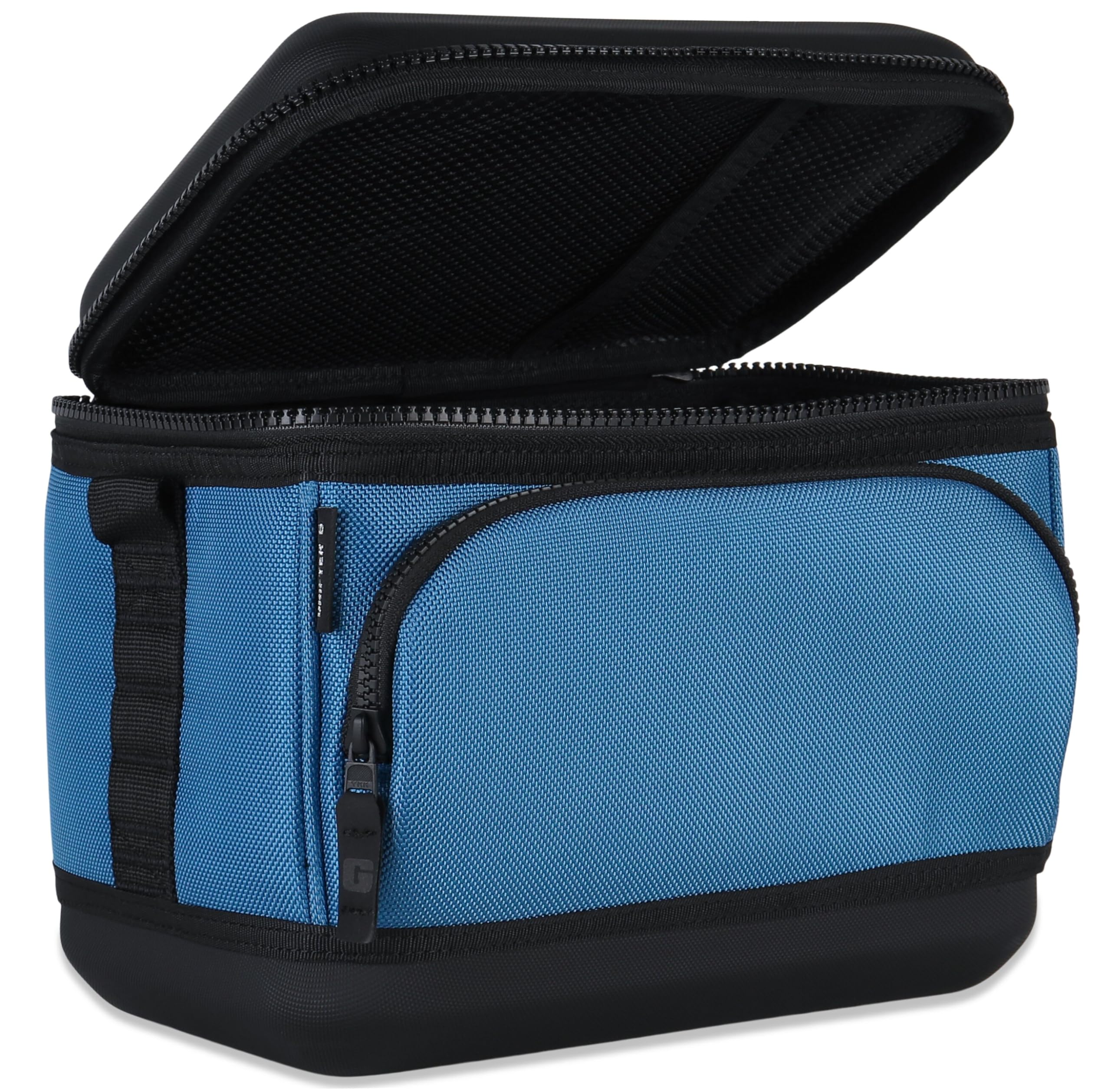 Drifter Grizzly 6-Pack | Flip-top Soft Cooler Bag | Ice Chest for Beach Boat Camping Car Fishing Golf Hiking Hunting Lunch Picnic | Lightweight Portable Insulated Waterproof | Slate Blue
