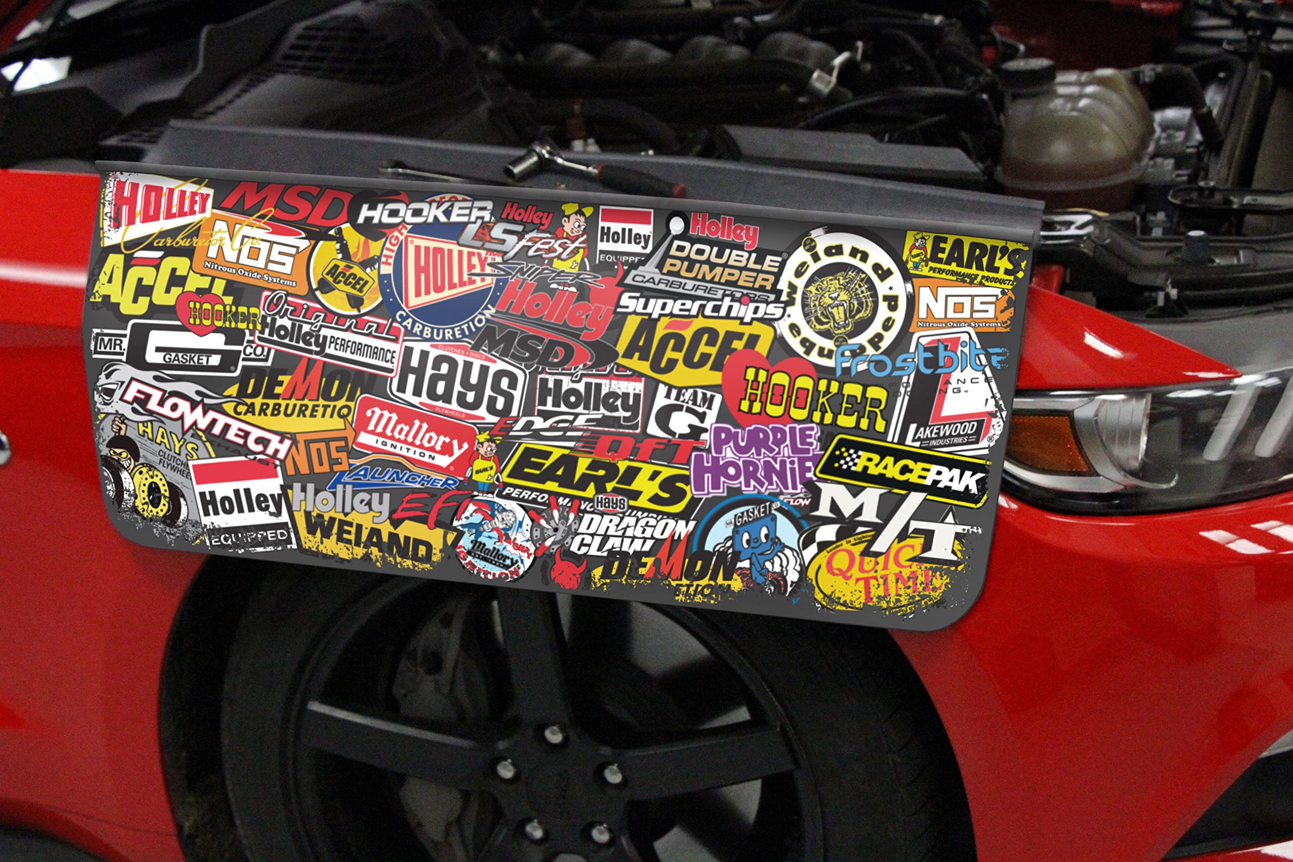 36-445 Holley Sticker Bomb Fender Cover