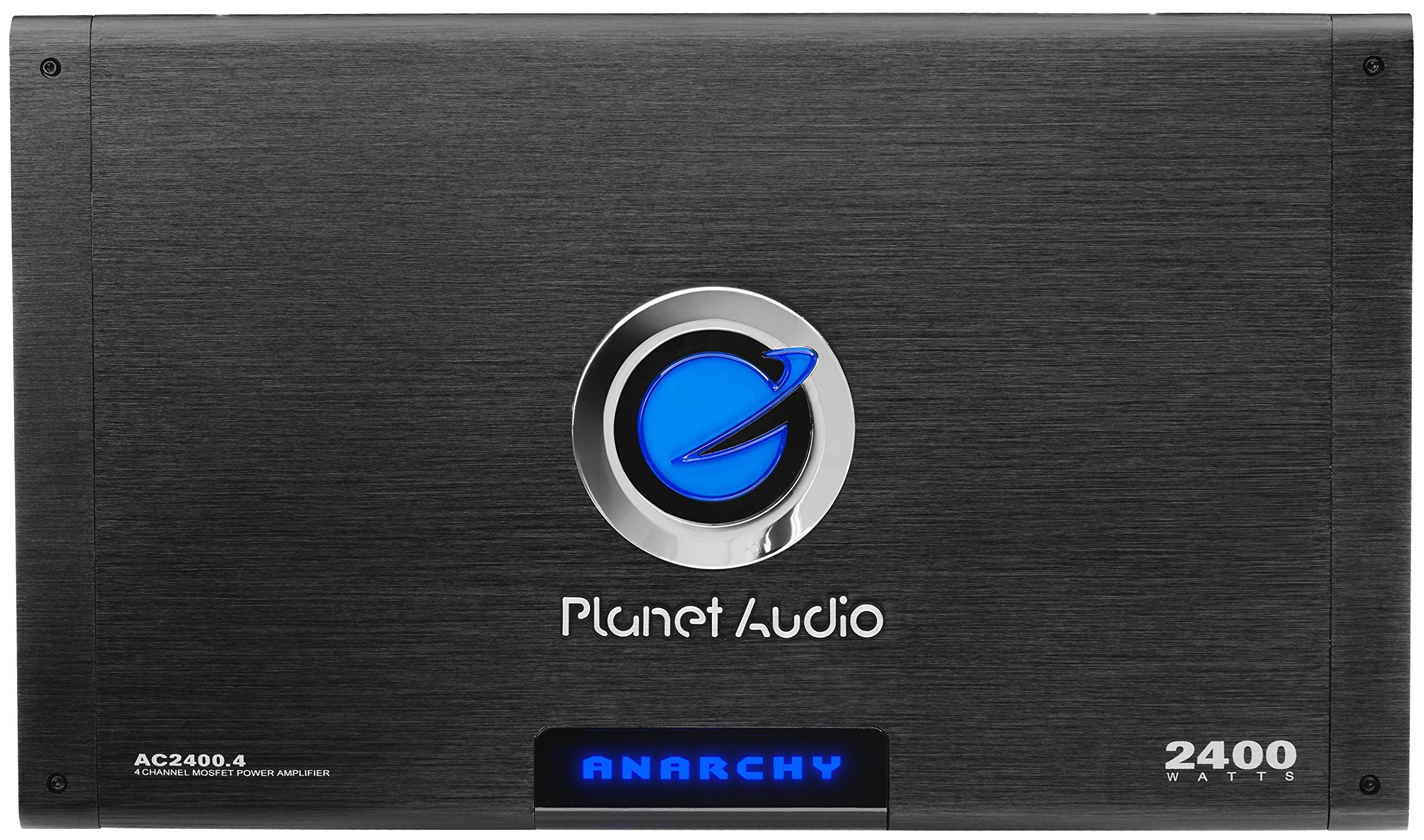 Planet Audio 4 Channel AC2400.4 Car Amplifier - 2400 High Output, 2 Ohm, High/Low Level Inputs, High/Low Pass Crossover, Hook Up to Subwoofer for Bass