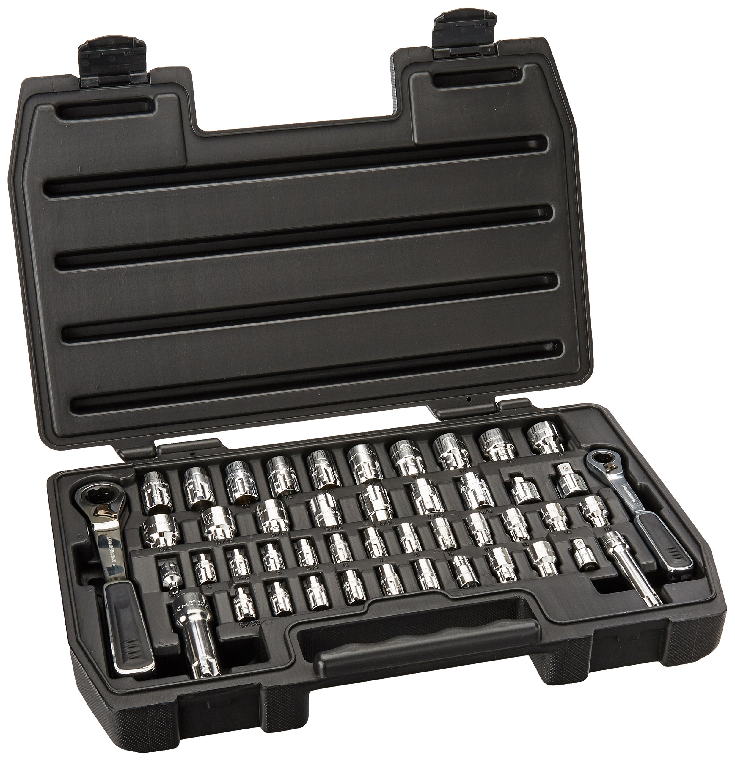 GEARWRENCH 46 Pc. 6 Pt. Pass-Thru™ Mechanics Tool Set, 1/4" & 3/8" Drive SAE/Metric - 8946