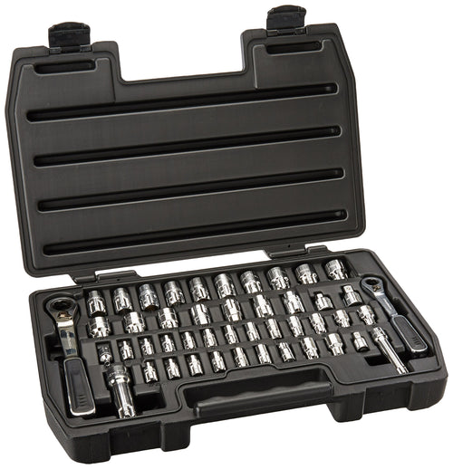 GEARWRENCH 46 Pc. 6 Pt. Pass-Thru™ Mechanics Tool Set, 1/4" & 3/8" Drive SAE/Metric - 8946