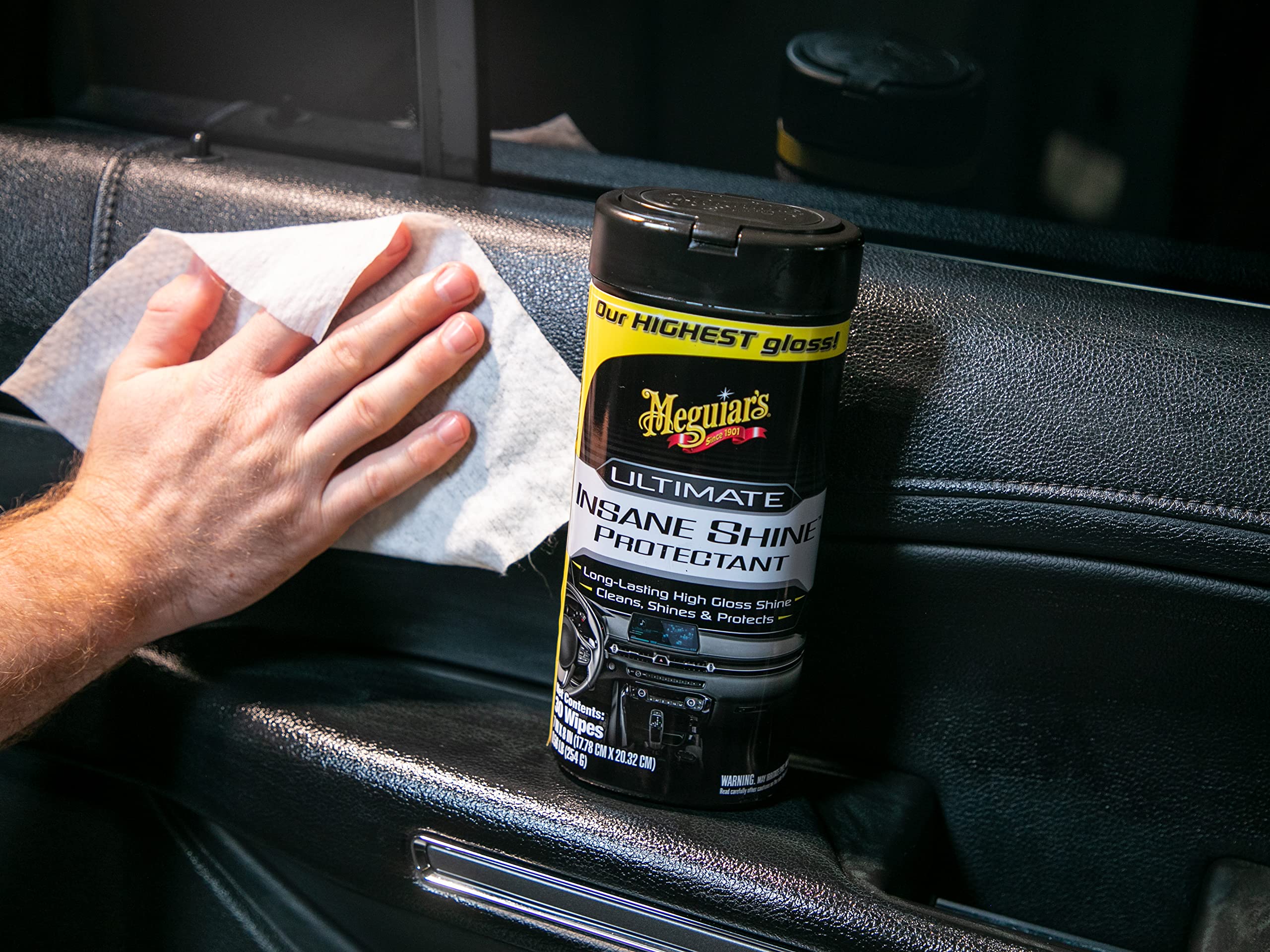 Ultimate Insane Shine Protectant Wipes Meguiar's - 3 Wipes