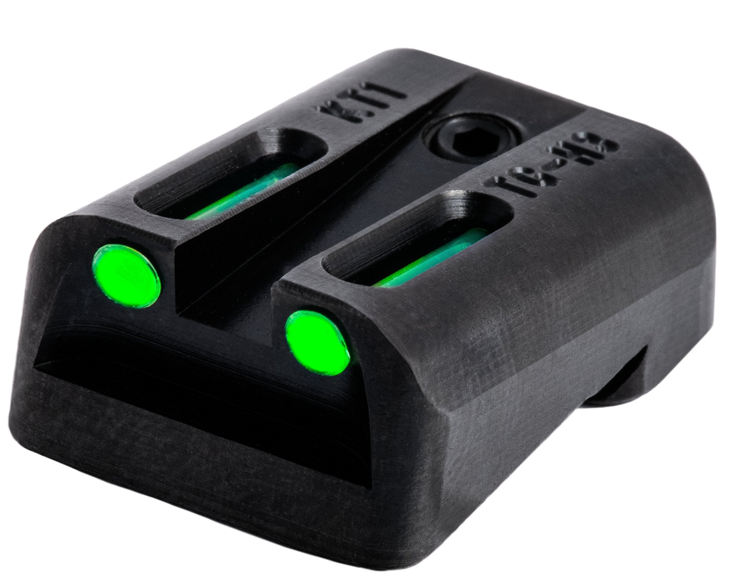 TFO Tritium & Fiber-Optic Sight TRUGLO | Durable Snag-Resistant Green Front & Green Rear Night Sight, Compatible with Kimber 1911 Models with Fixed Rear Sight (Excluding Micro Series)