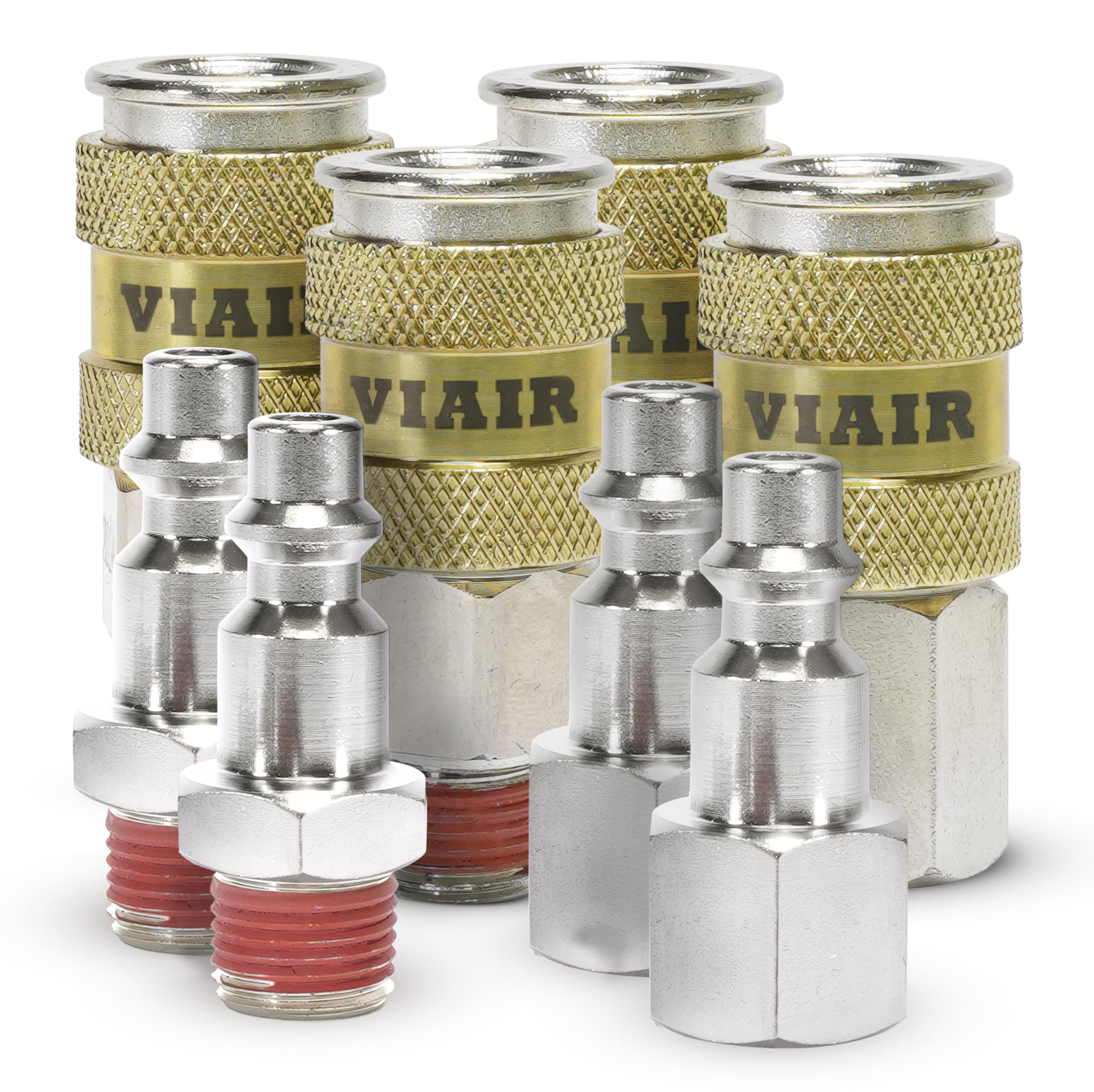 High Flow Couplers 1/4" NPT M (2) & F (2), Quick Connect Studs 1/4" M (2) & F (2), NO LOGO