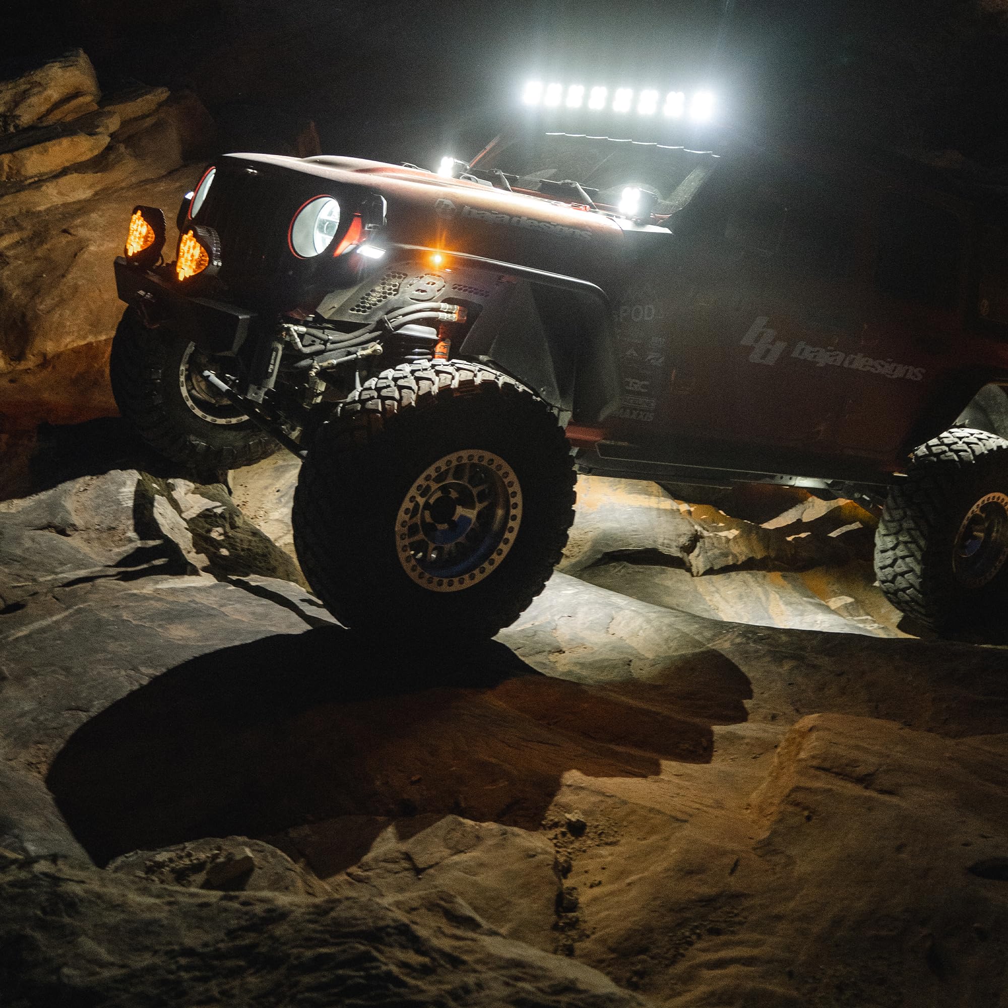 LED Rock Light Baja Designs for UTV, Off Road 4x4, Trucks (Blue)