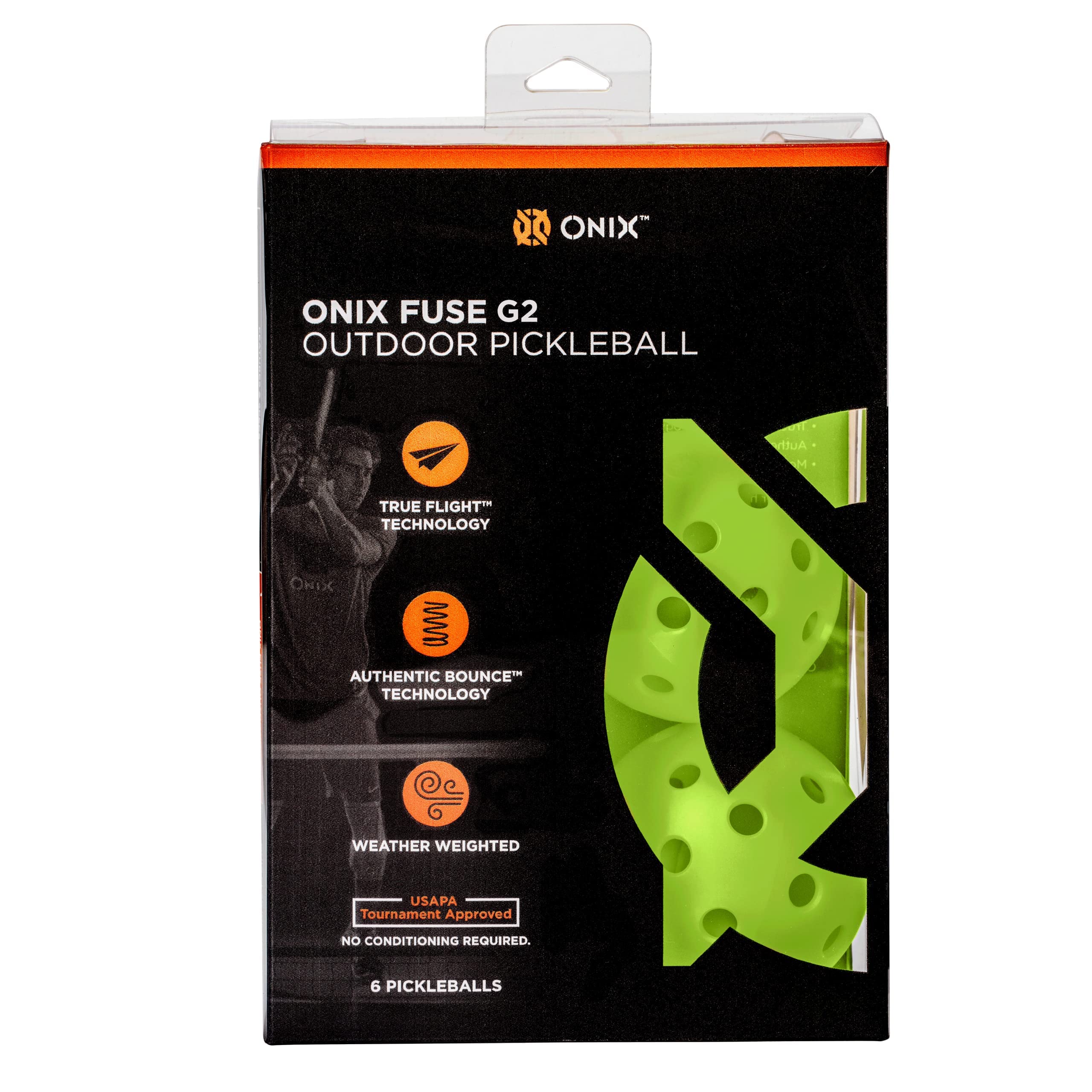 Onix G2 Fuse Outdoor Pickleball Balls Ready to Play Great Durability and Balanced Ball USA Pickleball Approved Weather Weighted Pickleball