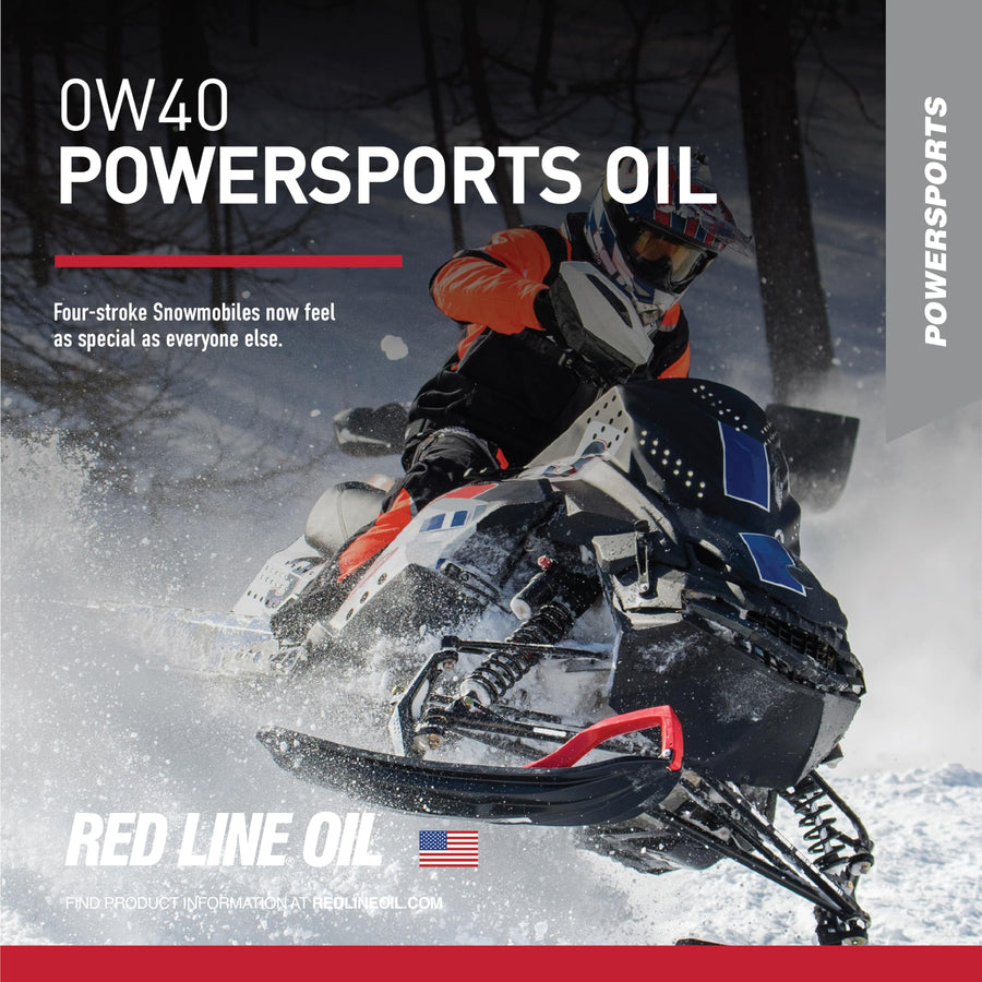 0W40 Synthetic Red Line Powersports Motor Oil - Quart (12 Pack)