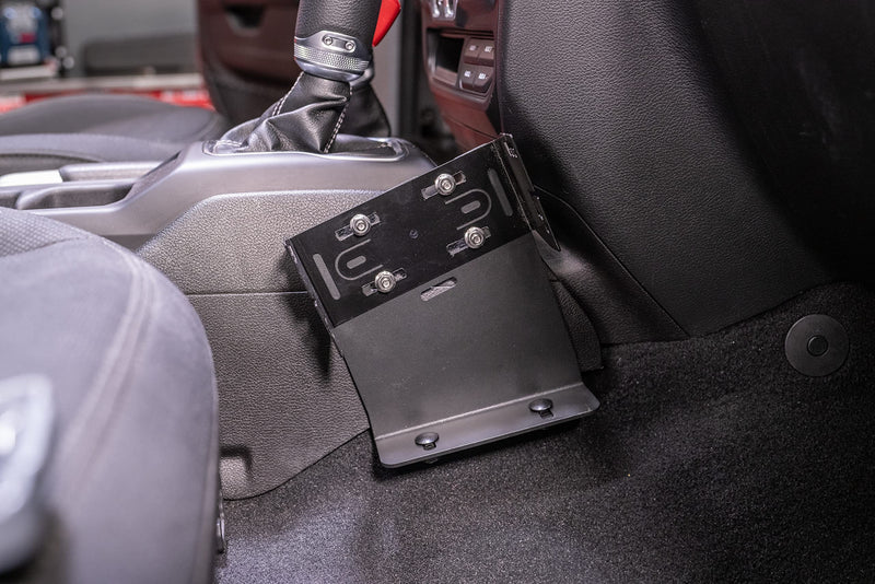 Race Radio Mount Rugged Ridge for Jeep Wrangler JL | Steel, Black | 13551.06 | Fits 2018-2025 Jeep Wrangler JL
