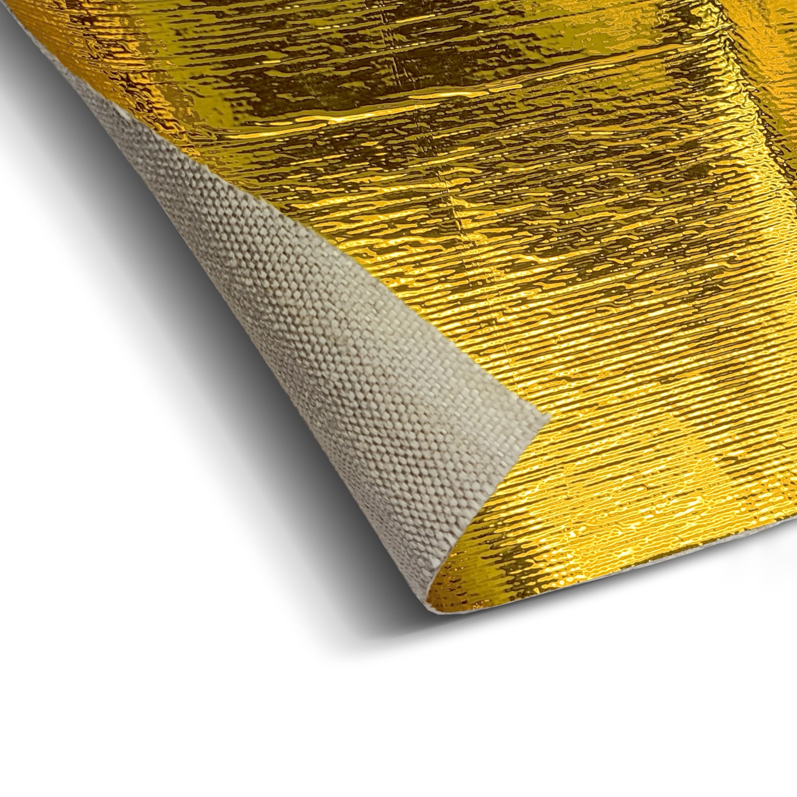 Heat Screen GOLD Design Engineering 010919 24" x 24" Non-Adhesive Reflective Heat Protection up to 800°F