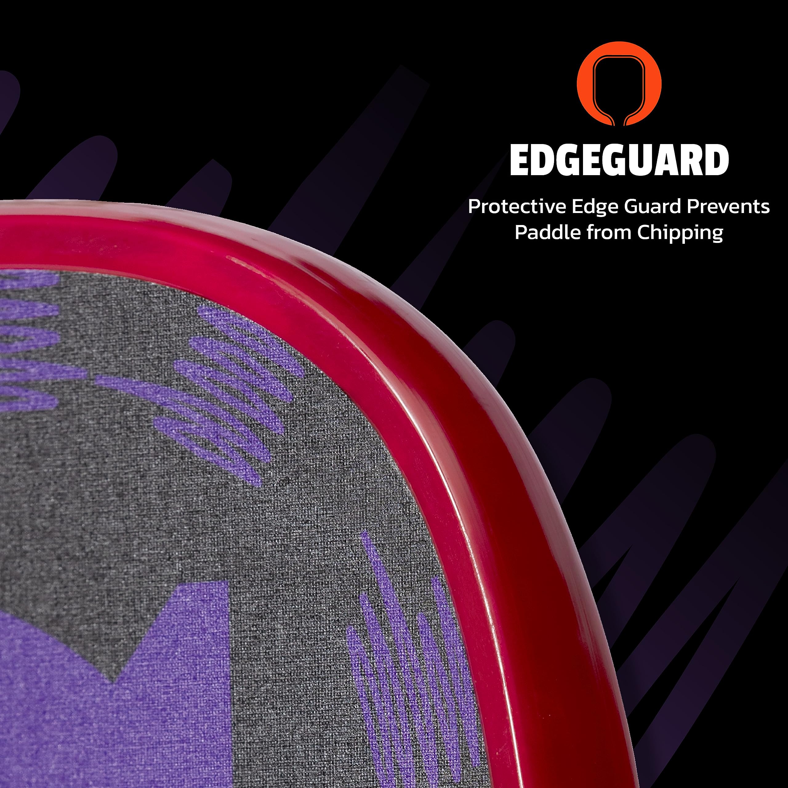 Evoke XL Onix Graphite Pickleball Paddle Features Polypropylene Core, Graphite Face, and Oversized Shape, Purple