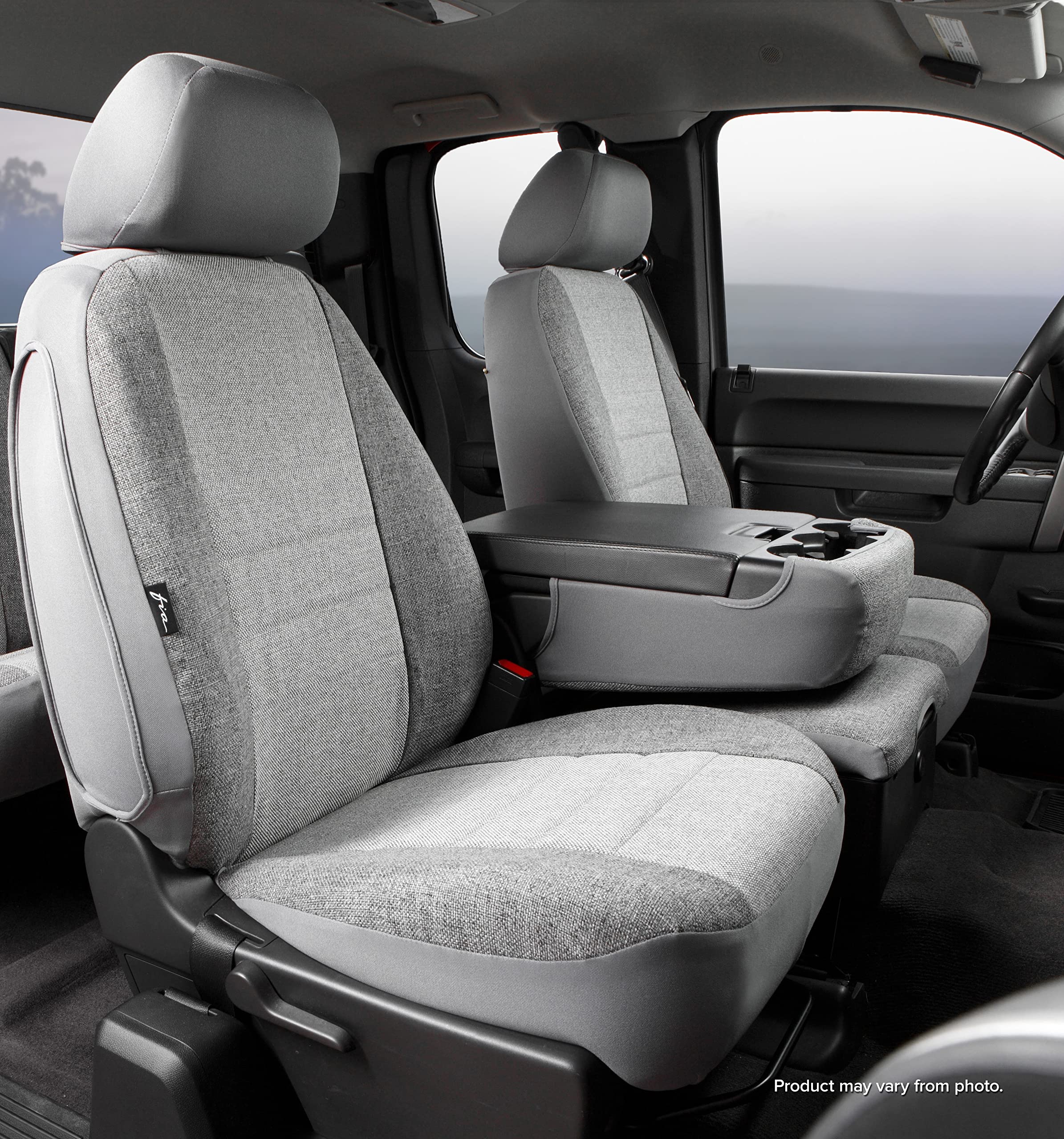 Fia Gray OE37-43 Custom Fit Front Seat Cover Split Seat 40/20/40 - Tweed