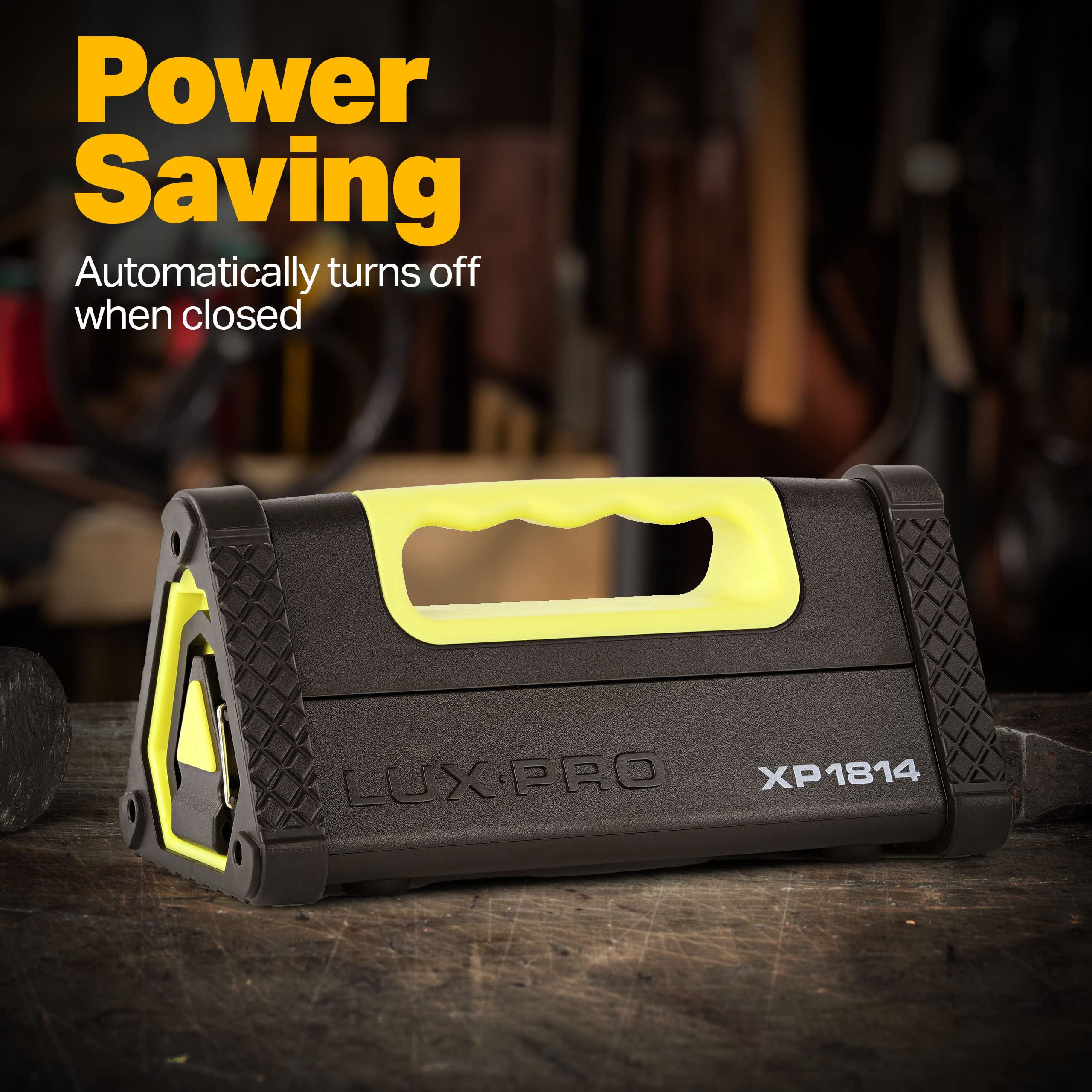 Pro Series LUXPRO 1300 Lumen Directional Pivoting Work Light - Battery Powered Work Light for Up to 40 Hours of Use - Portable Light for Camping, Garage, and More