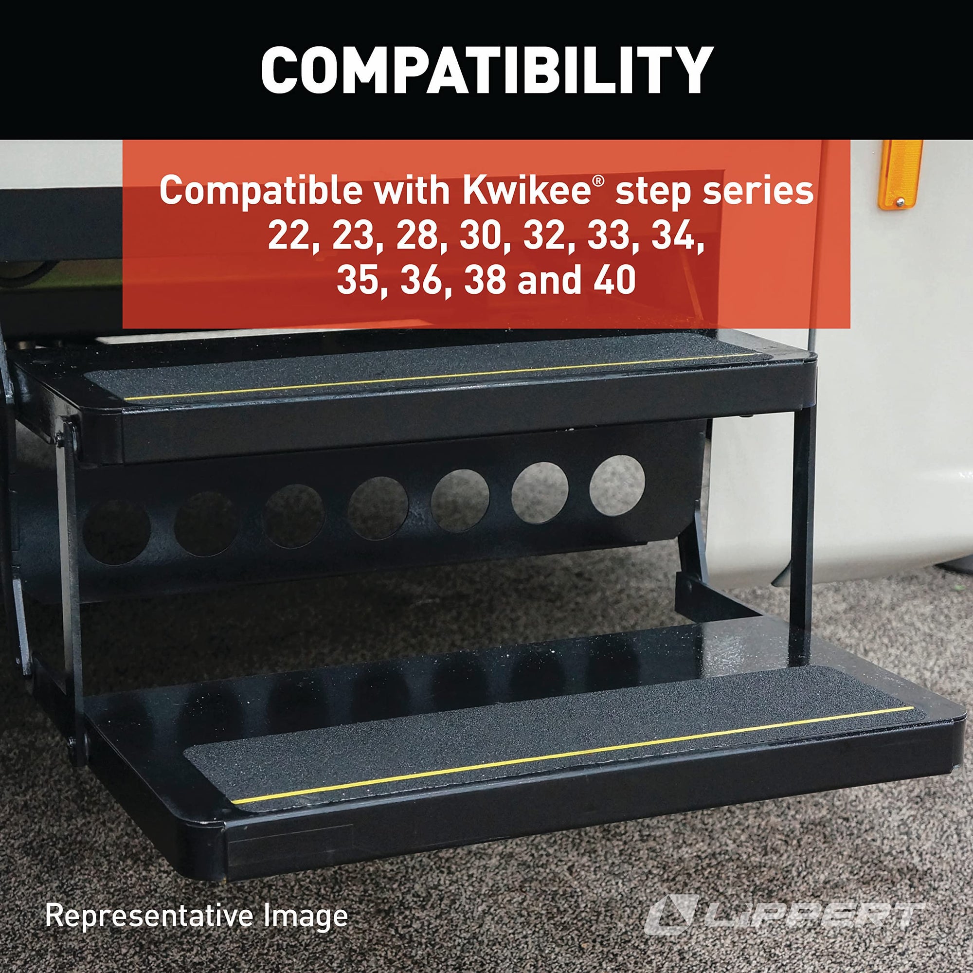 Electric Kwikee Step Replacement Light for RVs, 5th Wheel Trailers and Motorhomes